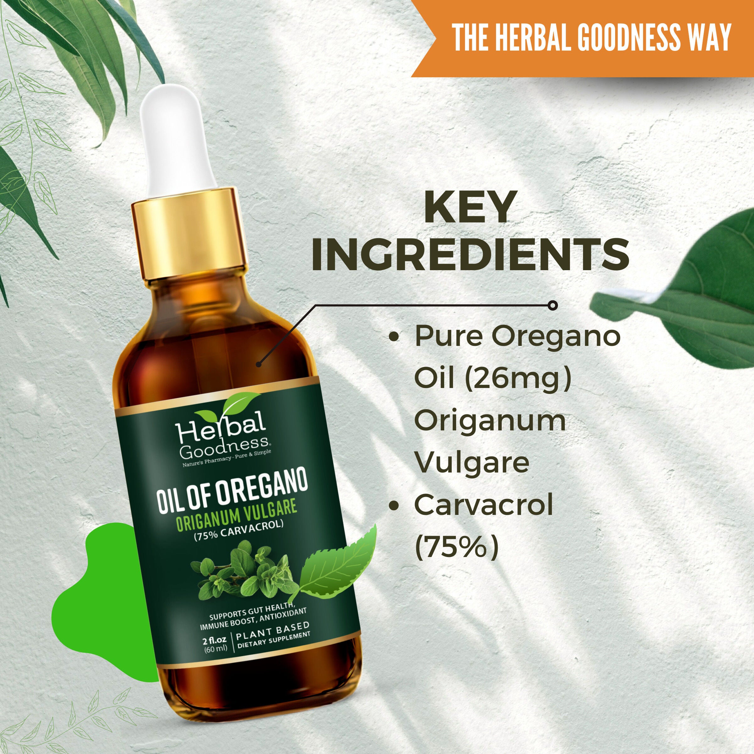 Oil of Oregano - 2 fl oz. (400 Servings)