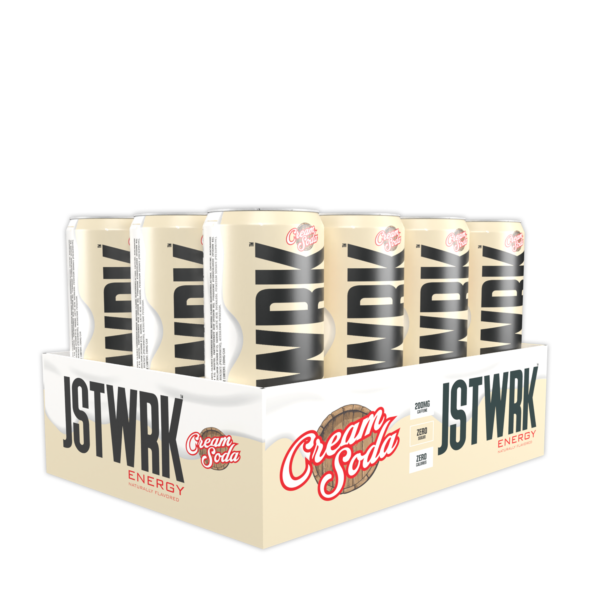 Energy Drink Cream Soda 12 fl oz (12 Cans) GNC