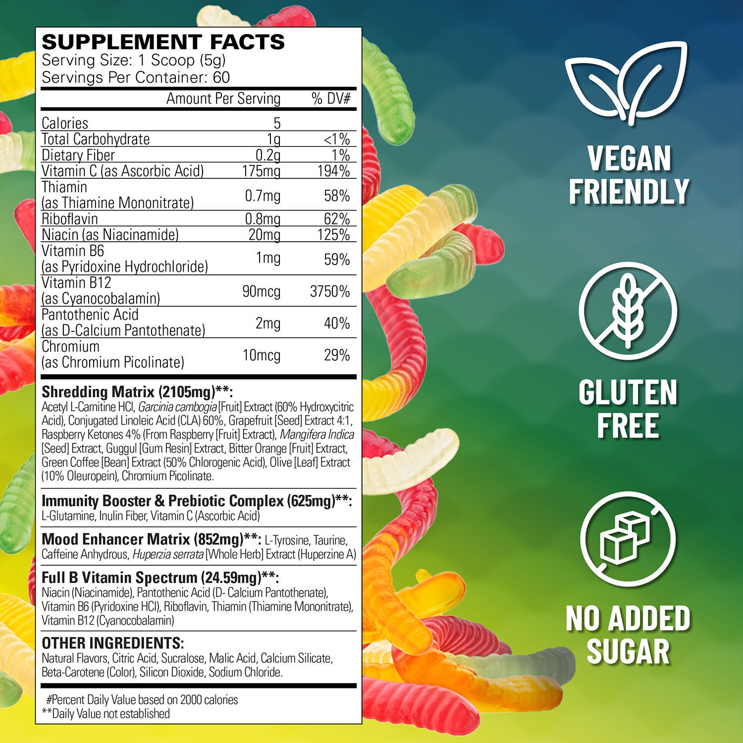 OxyShred - Gummy Snake - 10 oz. (60 Servings)