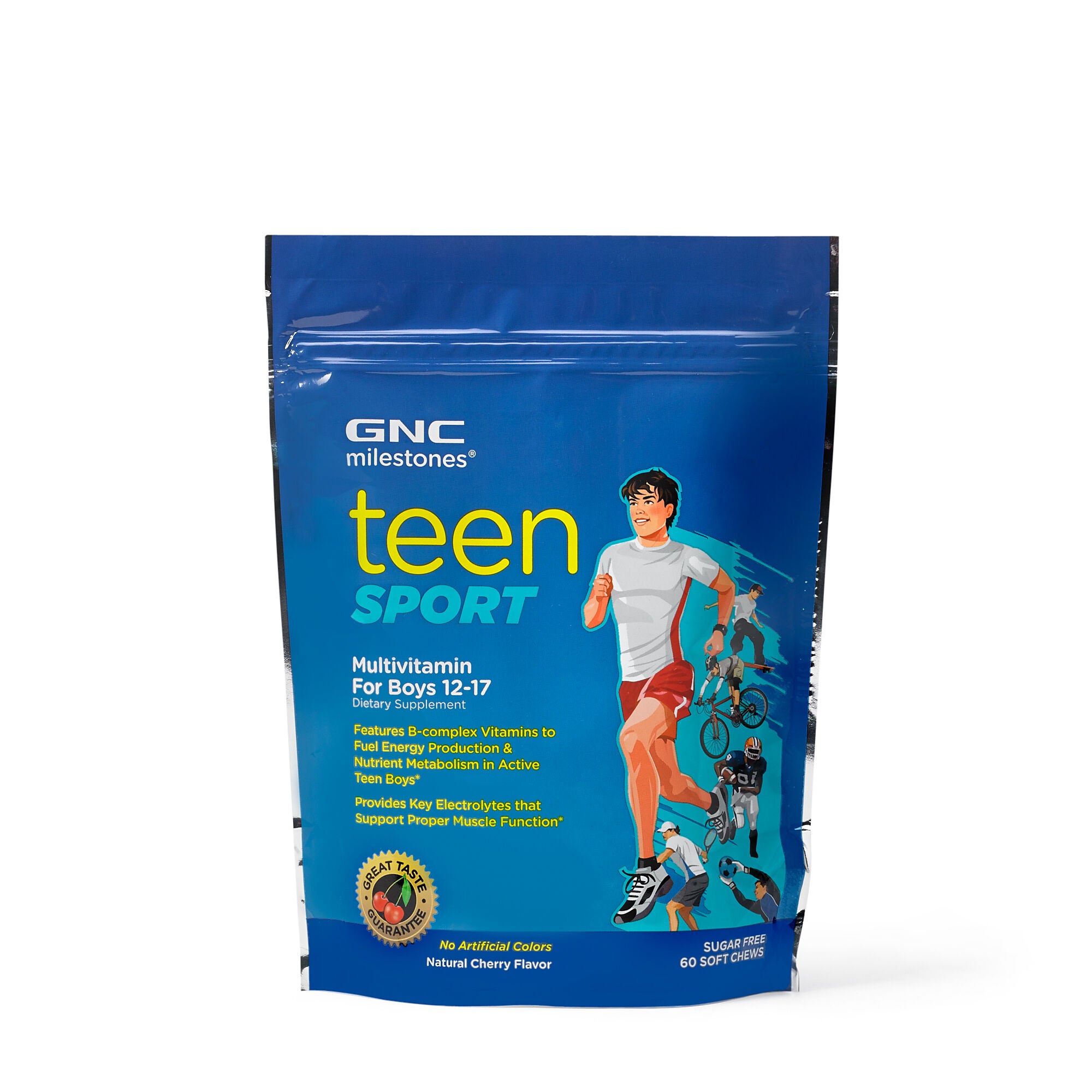 GNC milestones™ Teen Sport Multivitamin For Boys 12-17 - Cherry