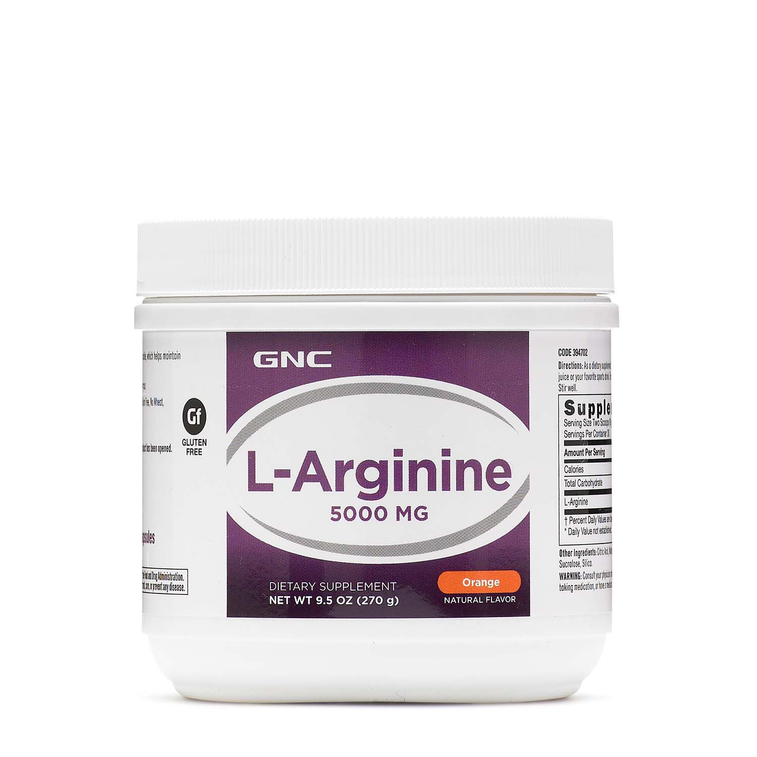 Gnc L Arginine 5000mg Orange Gnc