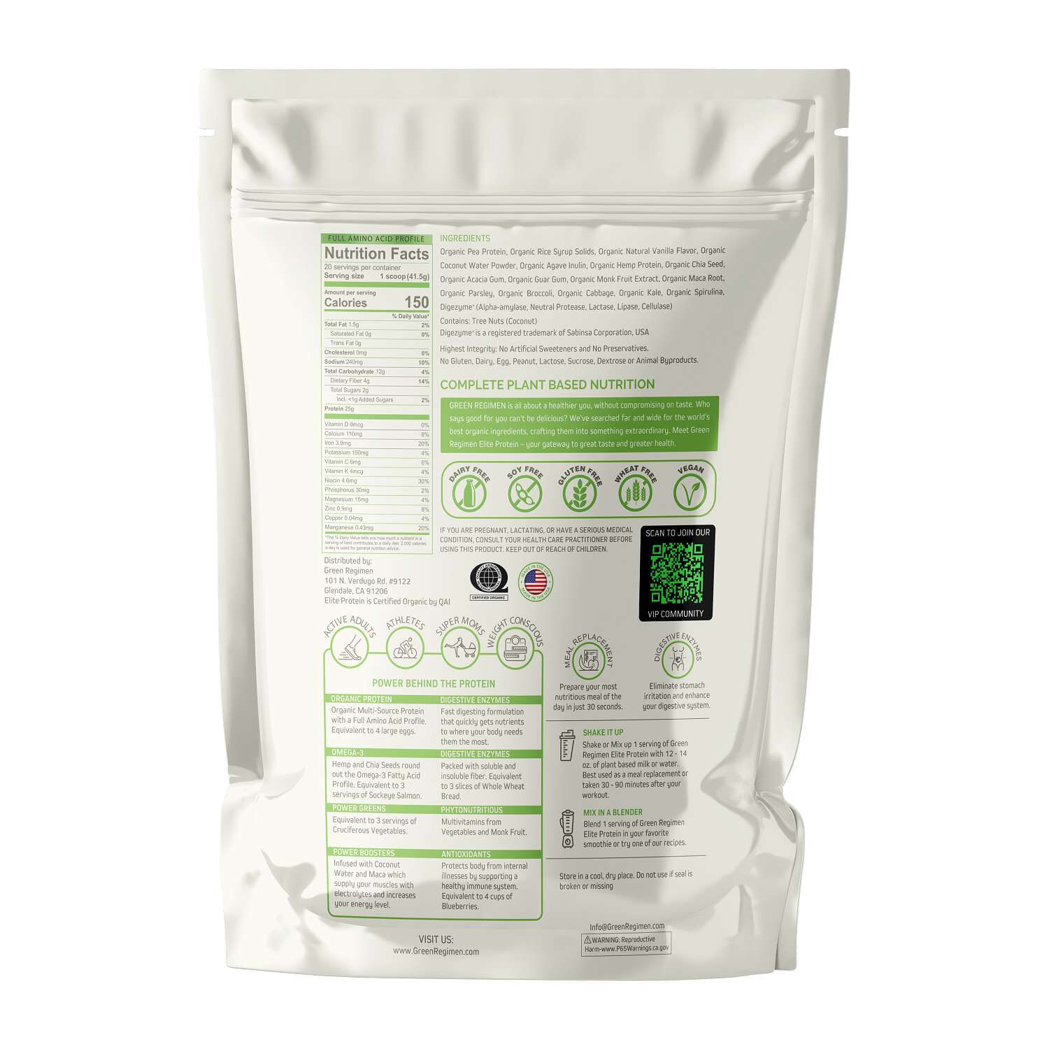 Plant Based Elite Protein - Creamy Vanilla (20 Servings)