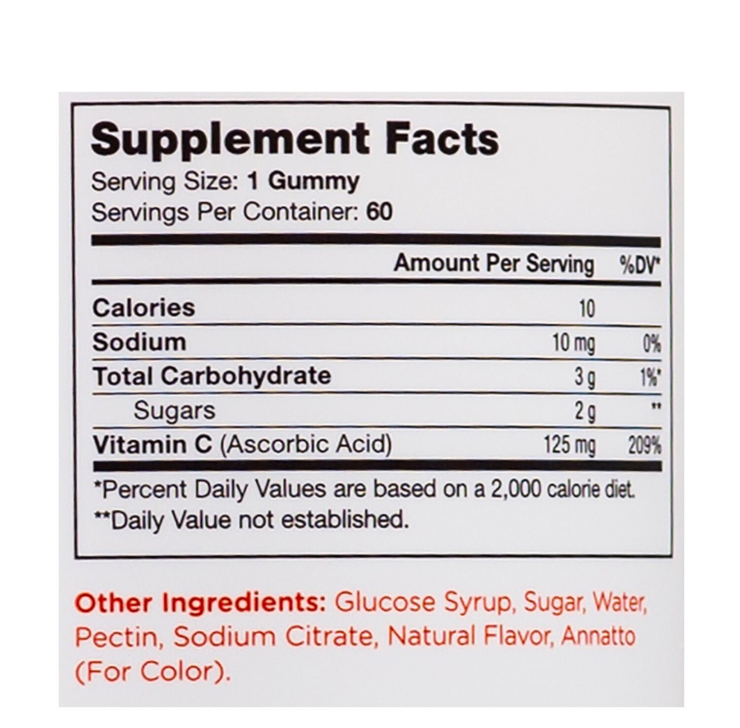 Chapter One™ C Is For Vitamin C Gummies - 60 Gummies (60 Servings)