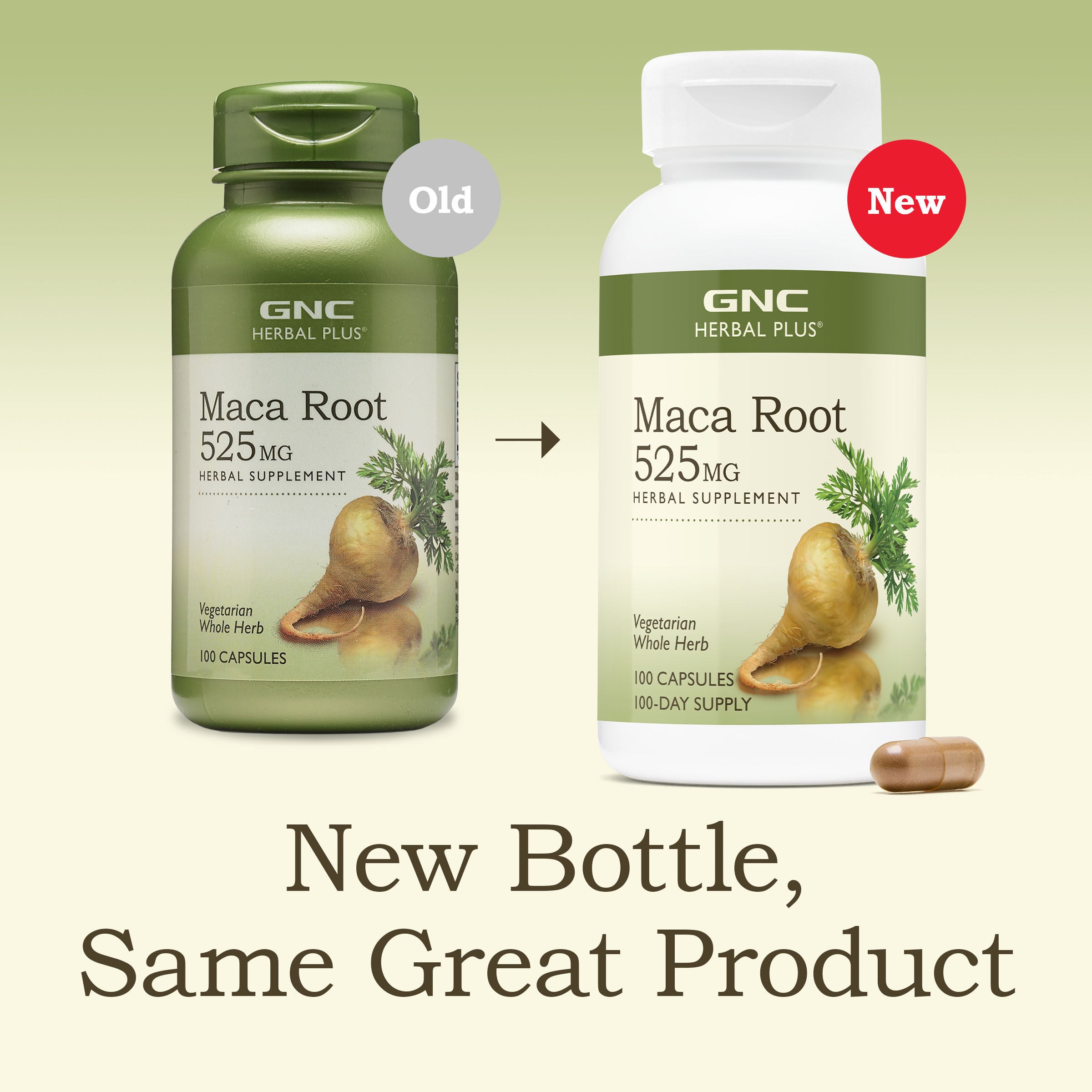 Maca Root 525mg - 100 Capsules (100 Servings)  | GNC