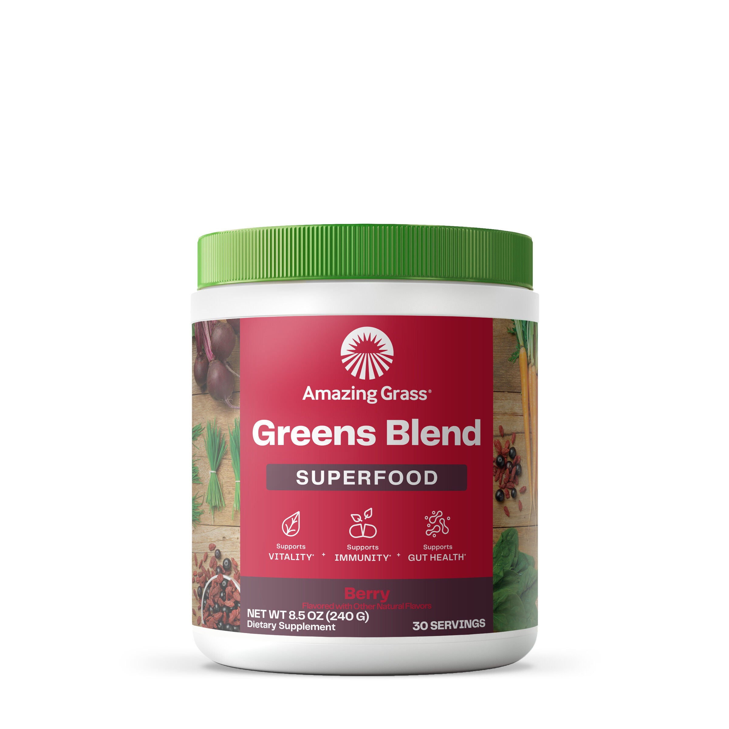 Greens Blend Superfood - Berry - 8.5 oz. (30 Servings) Berry | GNC