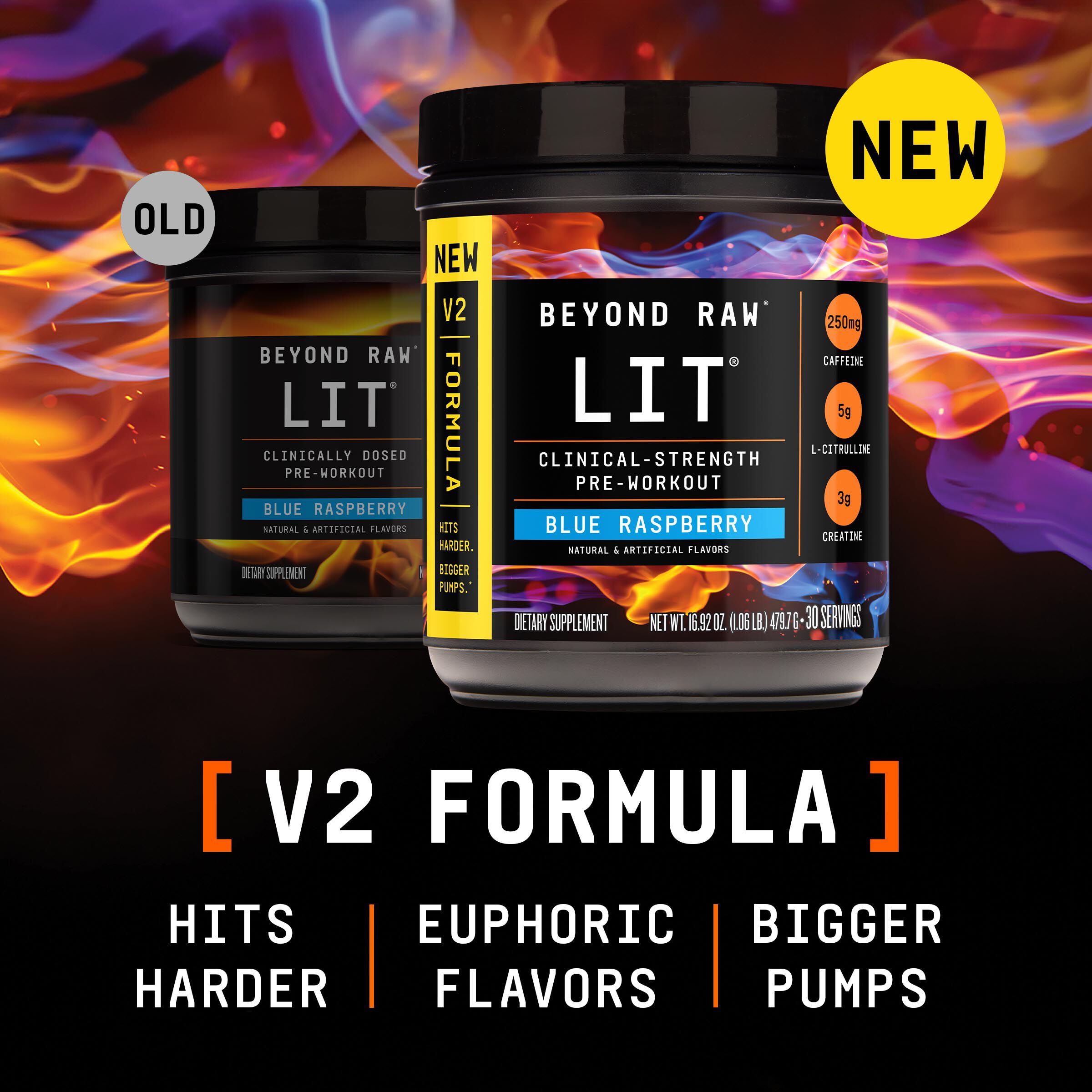 LIT V2 Pre-Workout - Blue Raspberry (30 Servings) Blue Raspberry | GNC