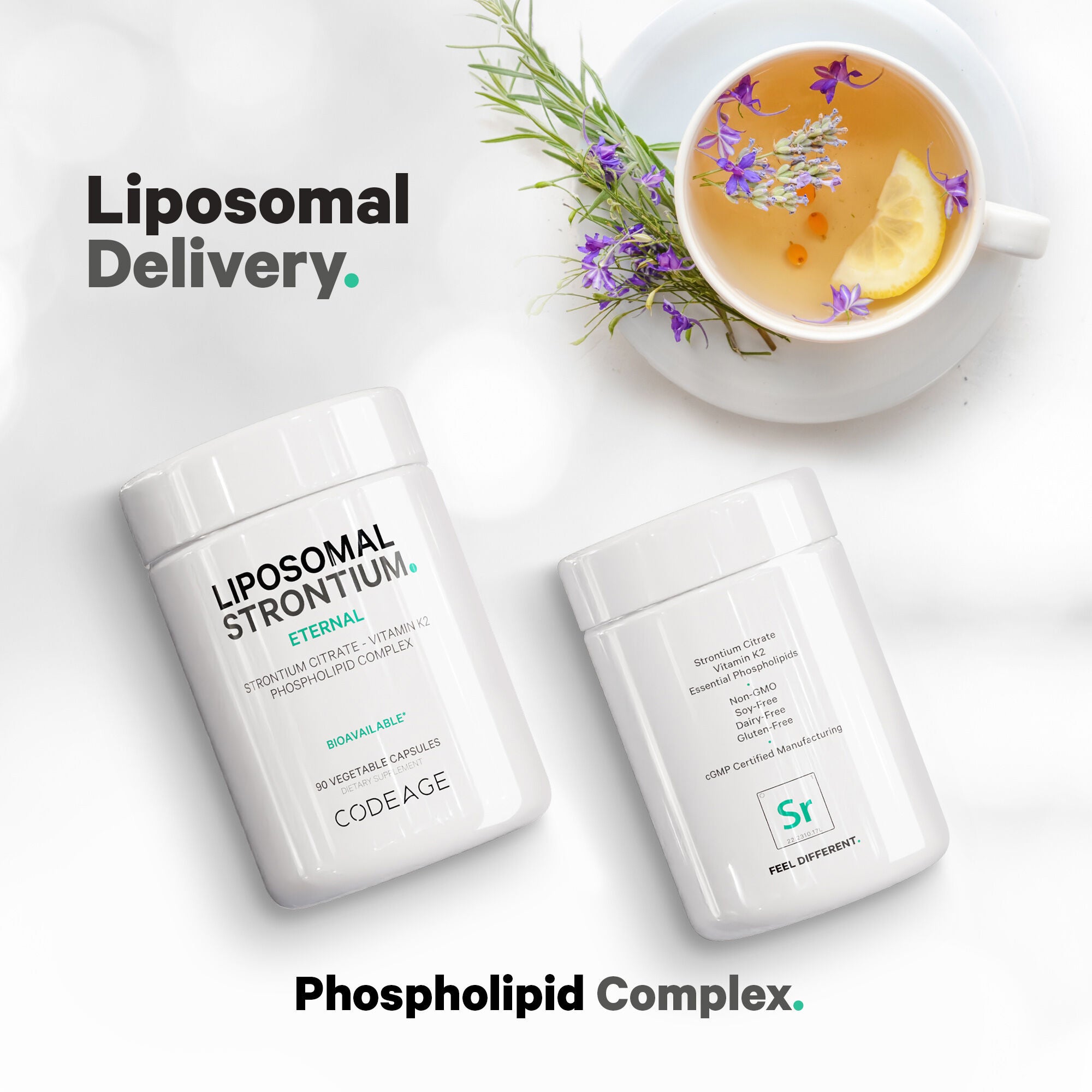 Liposomal Strontium - 90 Vegetable Capsules (30 Servings)  | GNC