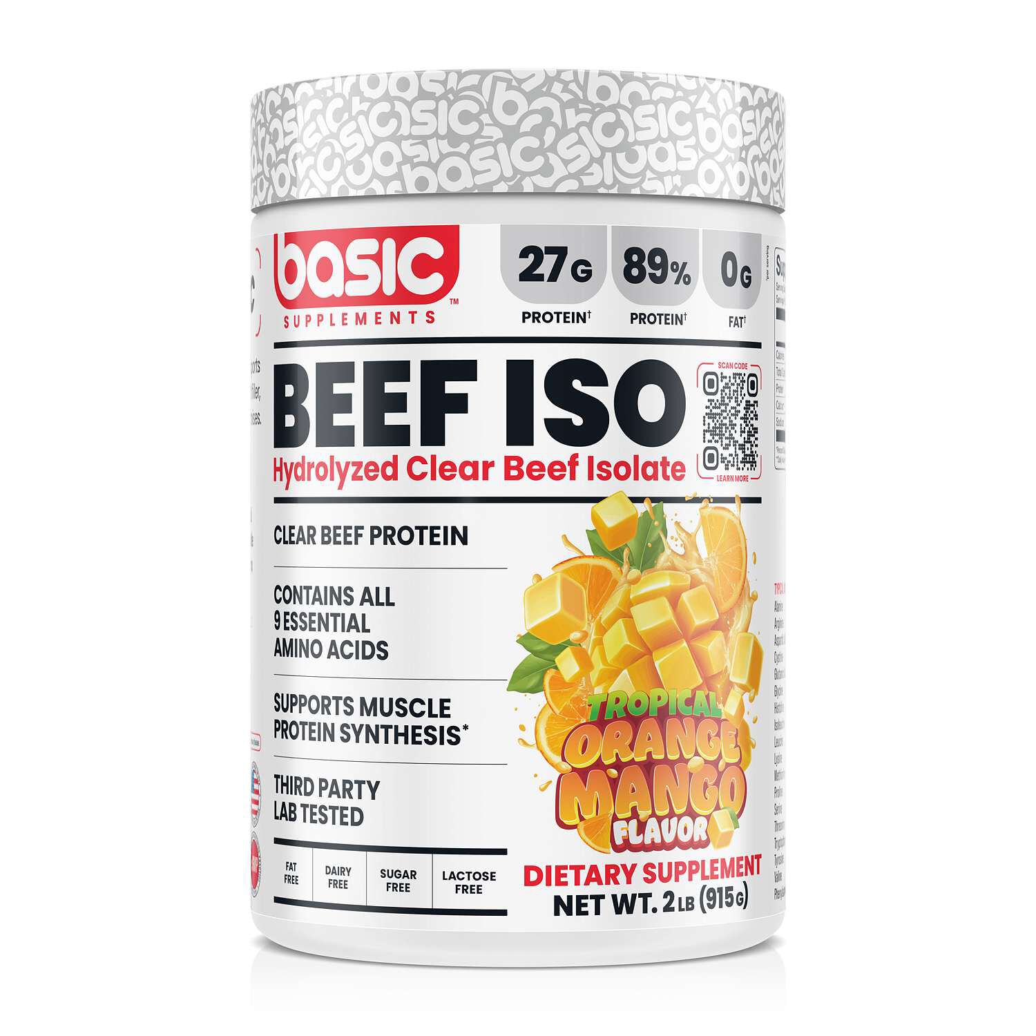 Beef Iso - Tropical Orange Mango (30 Servings) Tropical Orange Mango | GNC