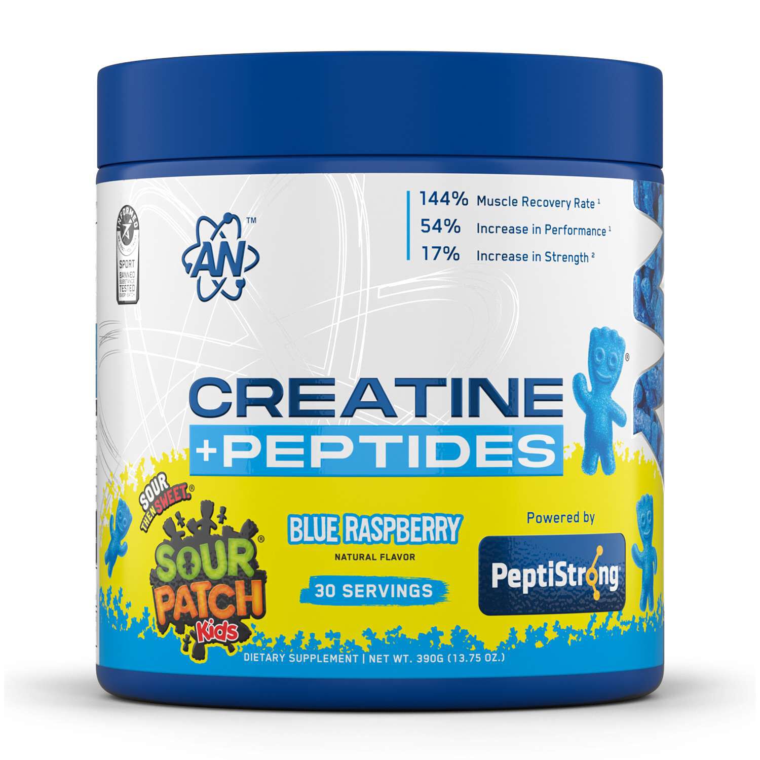 Creatine + Peptides - Sour Patch Kids&reg; Blue Raspberry (30 Servings) Blue Raspberry | GNC