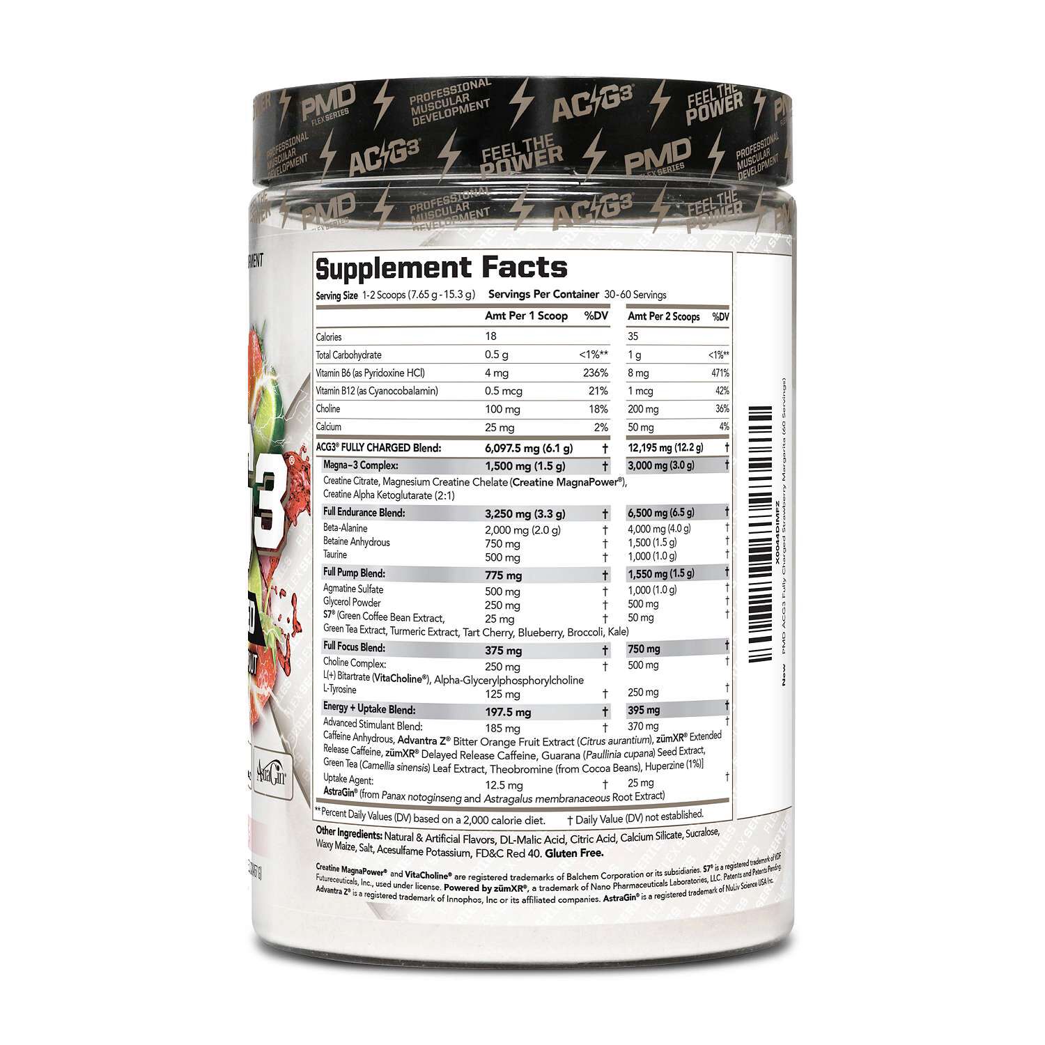 ACG3 Fully Charged Pre-Workout - Strawberry Margarita (30 Servings)  | GNC