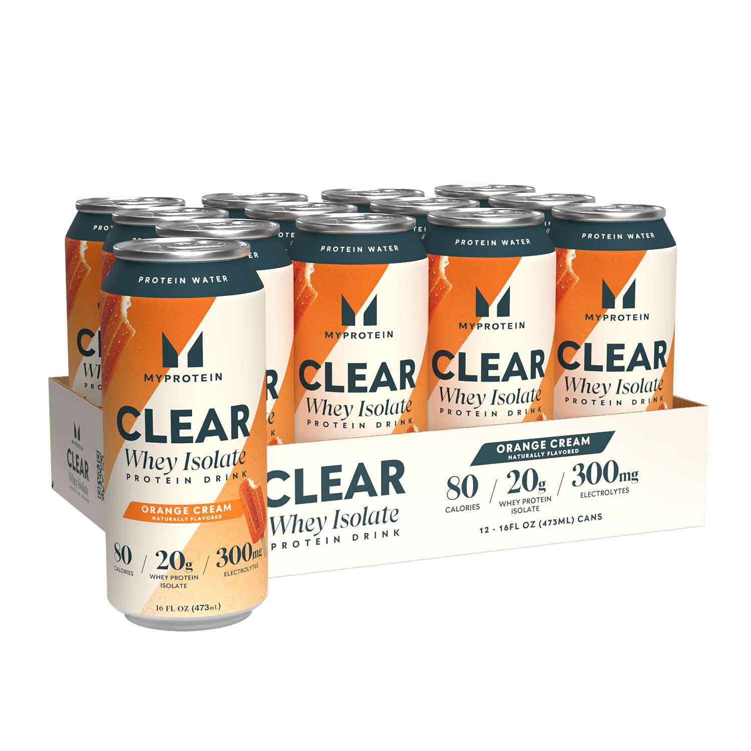 Clear Whey Isolate Protein Drink - Orange Cream (12 Count)