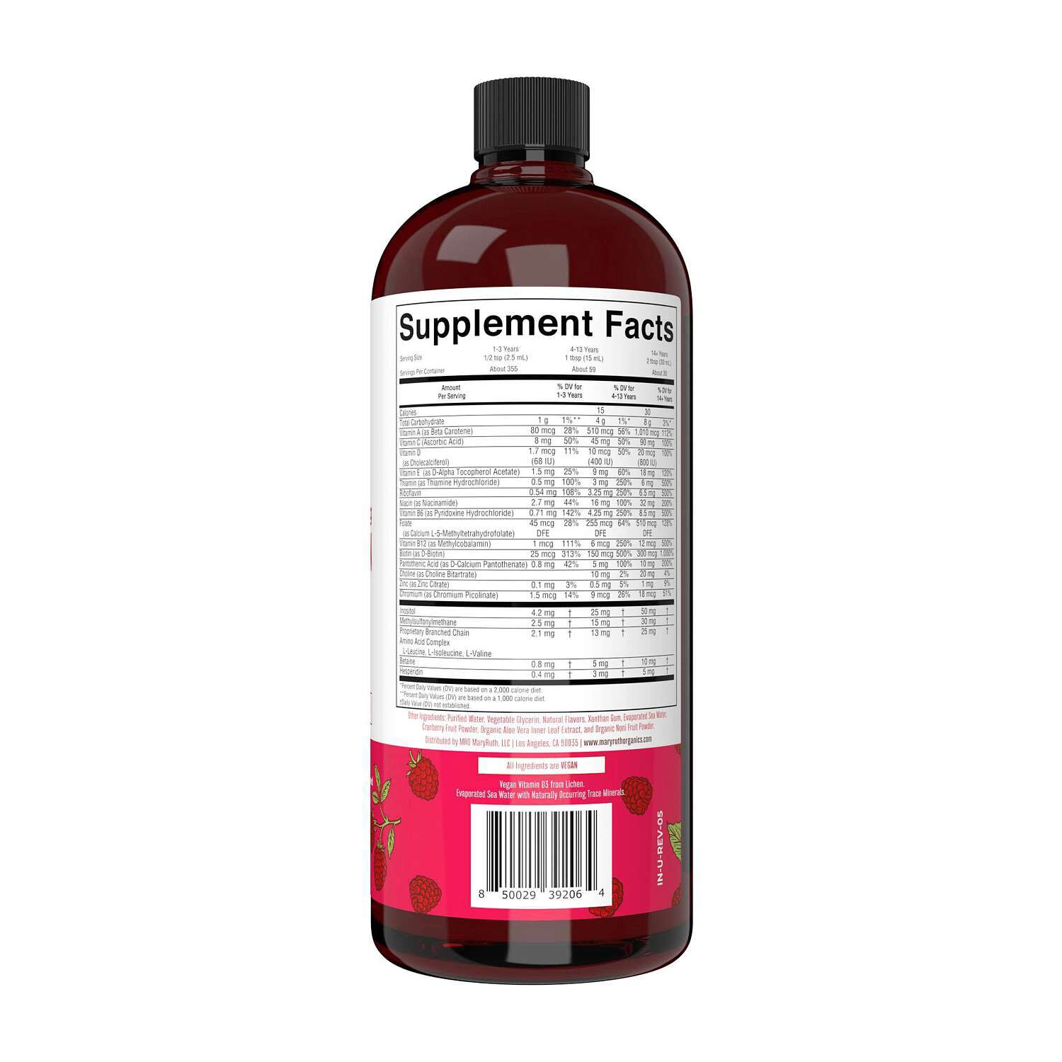 Liquid Morning Multivitamin - Raspberry - 30 fl oz (30 Servings)