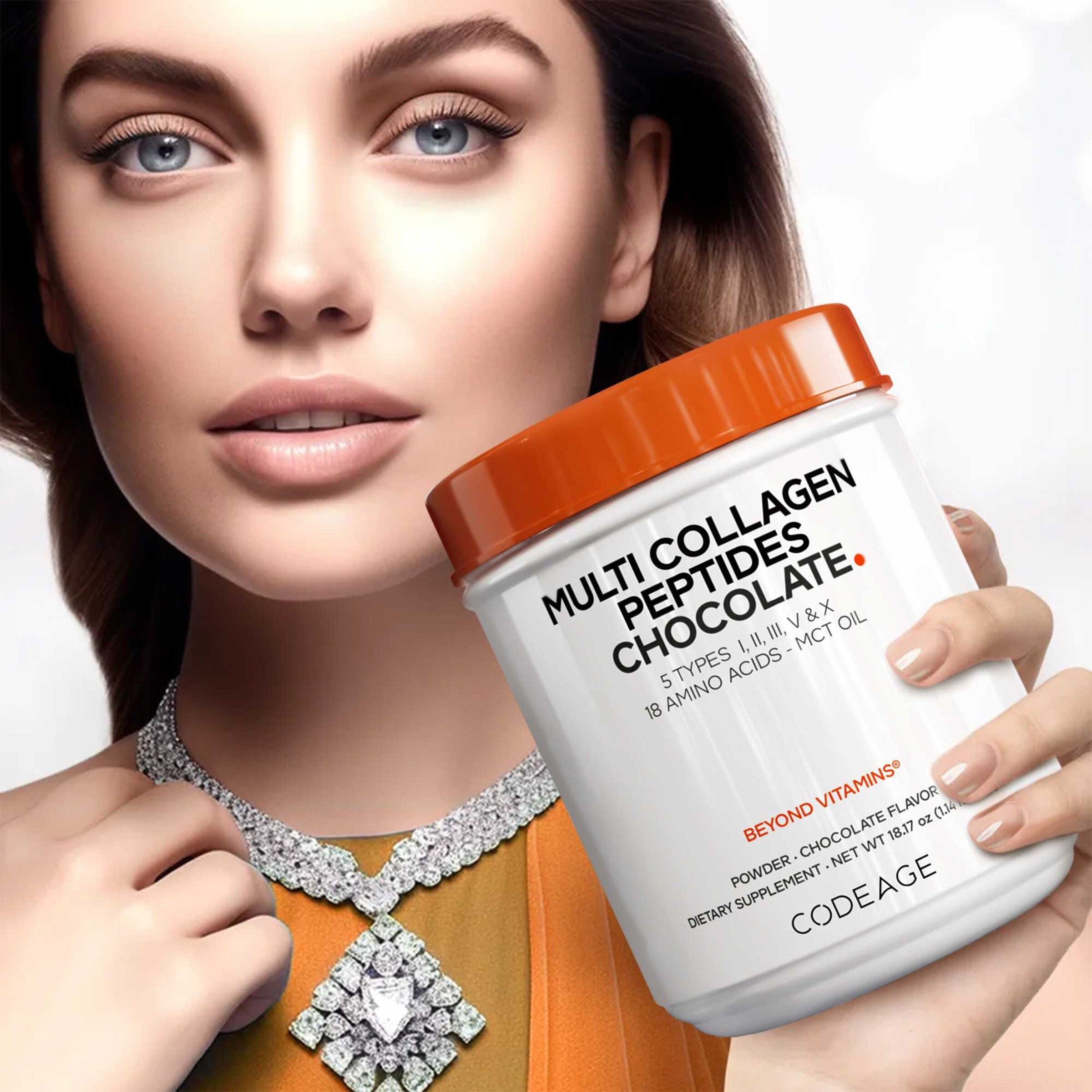 Multi Collagen Peptides Powder - Chocolate - 18.17 oz. (30 Servings)  | GNC