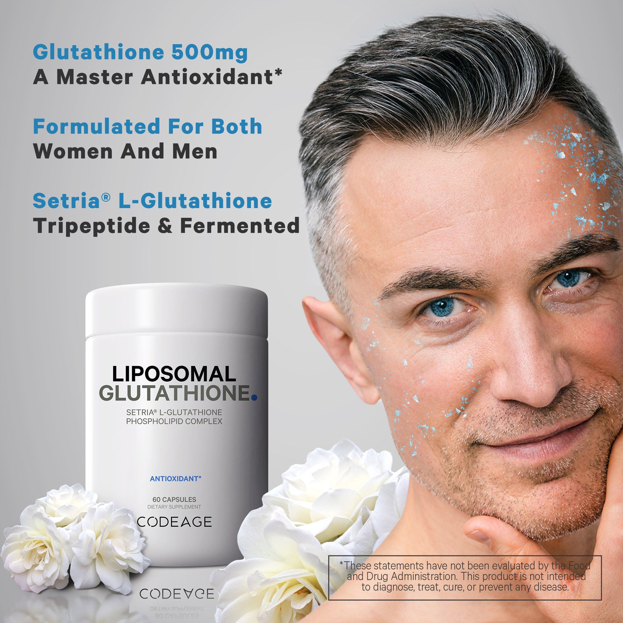 Liposomal Glutathione Setria&reg; Antioxidant  - 60 Capsules (30 Servings)  | GNC