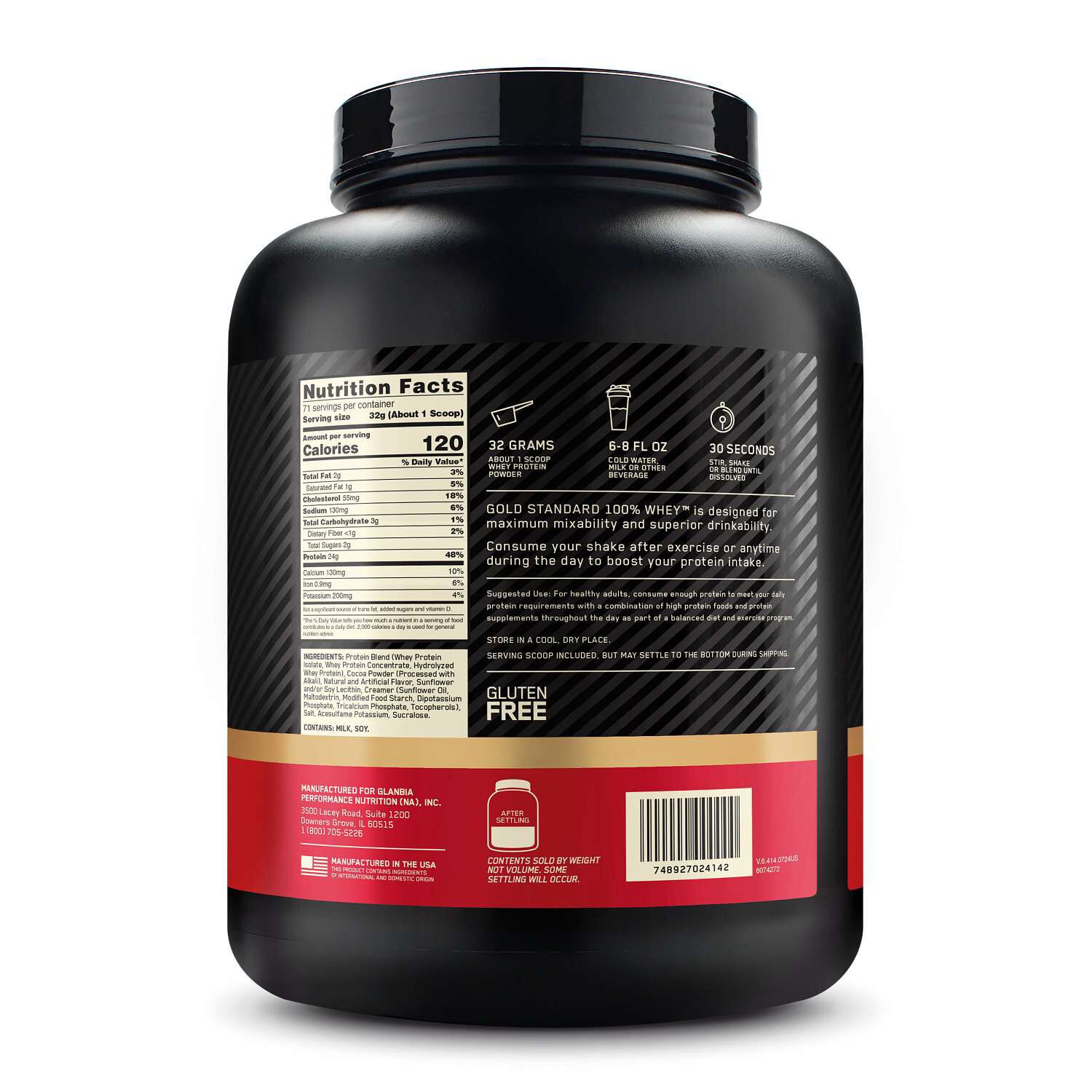 Gold Standard 100% Whey&trade; - Extreme Milk Chocolate (71 Servings)
