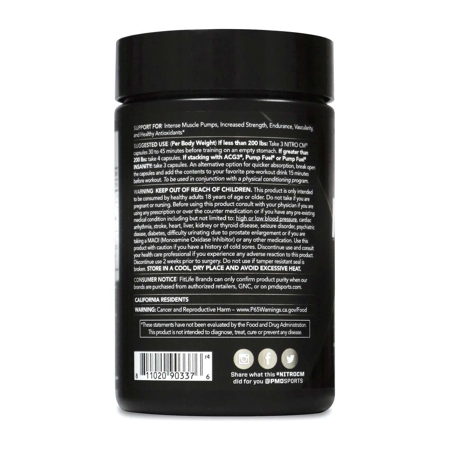 NitroCM® - 90 Capsules (22.5 Servings)