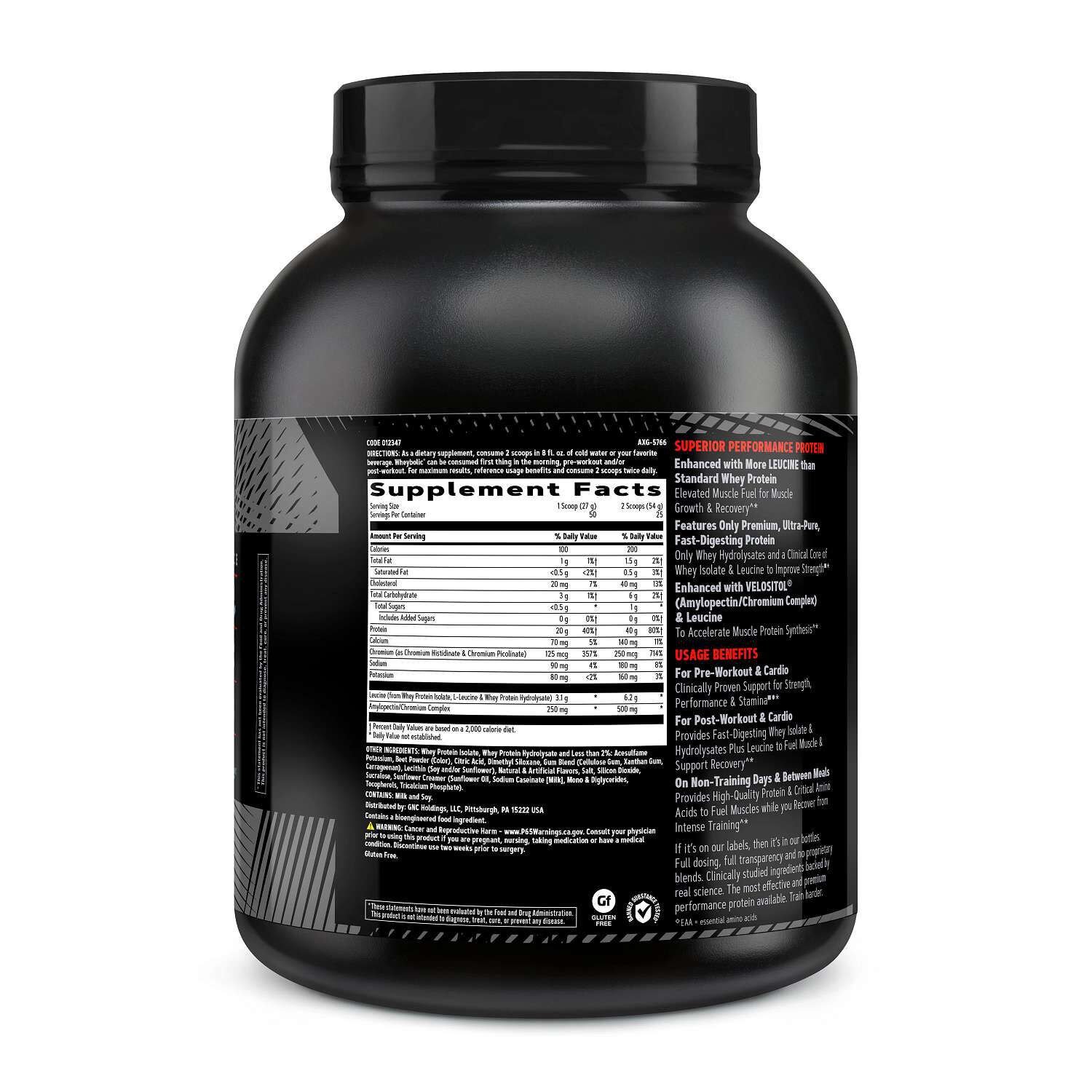 Wheybolic&trade; - Strawberries and Cream (25 Servings) Strawberries and Cream | GNC