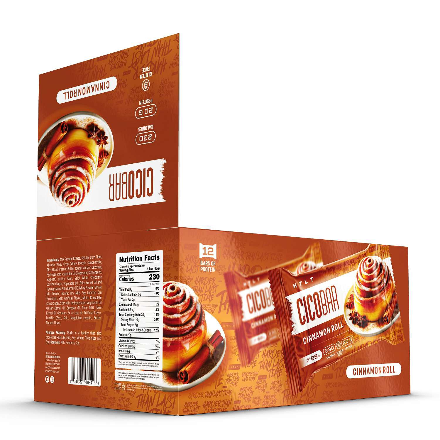 CICO Bar - Cinnamon Roll (12 Bars)