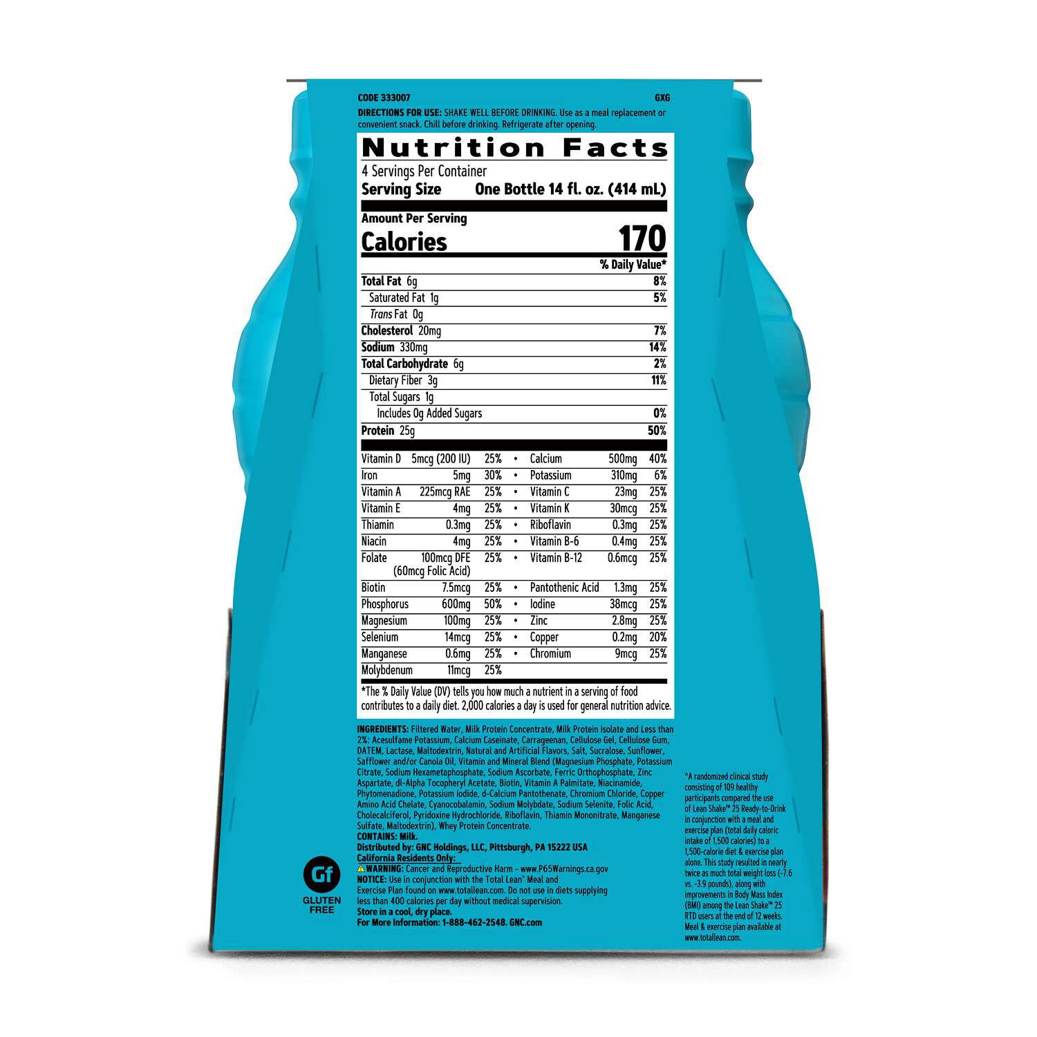 Lean Shake 25 - Vanilla Bean - 14oz. (4 Bottles)