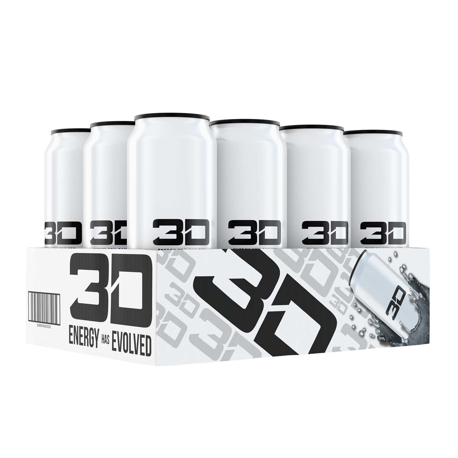 3d Energy Drink White Available In 12 Pack Case Gnc