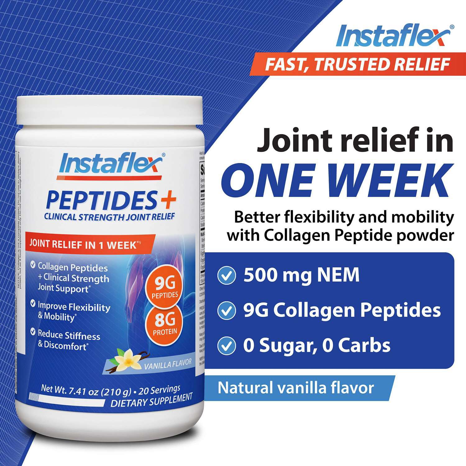 Peptides+ Joint Relief - Vanilla (20 Servings)