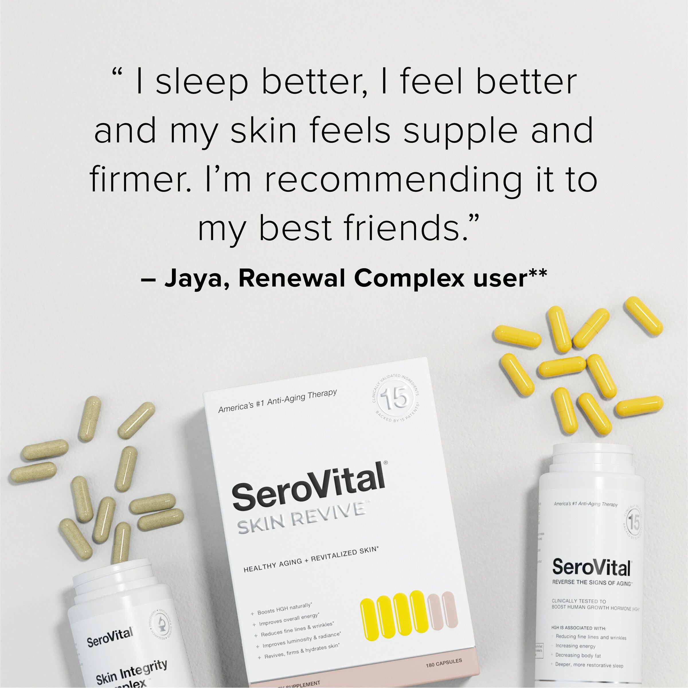 SeroVital Skin Revive - 180 Capsules (60 Servings)  | GNC