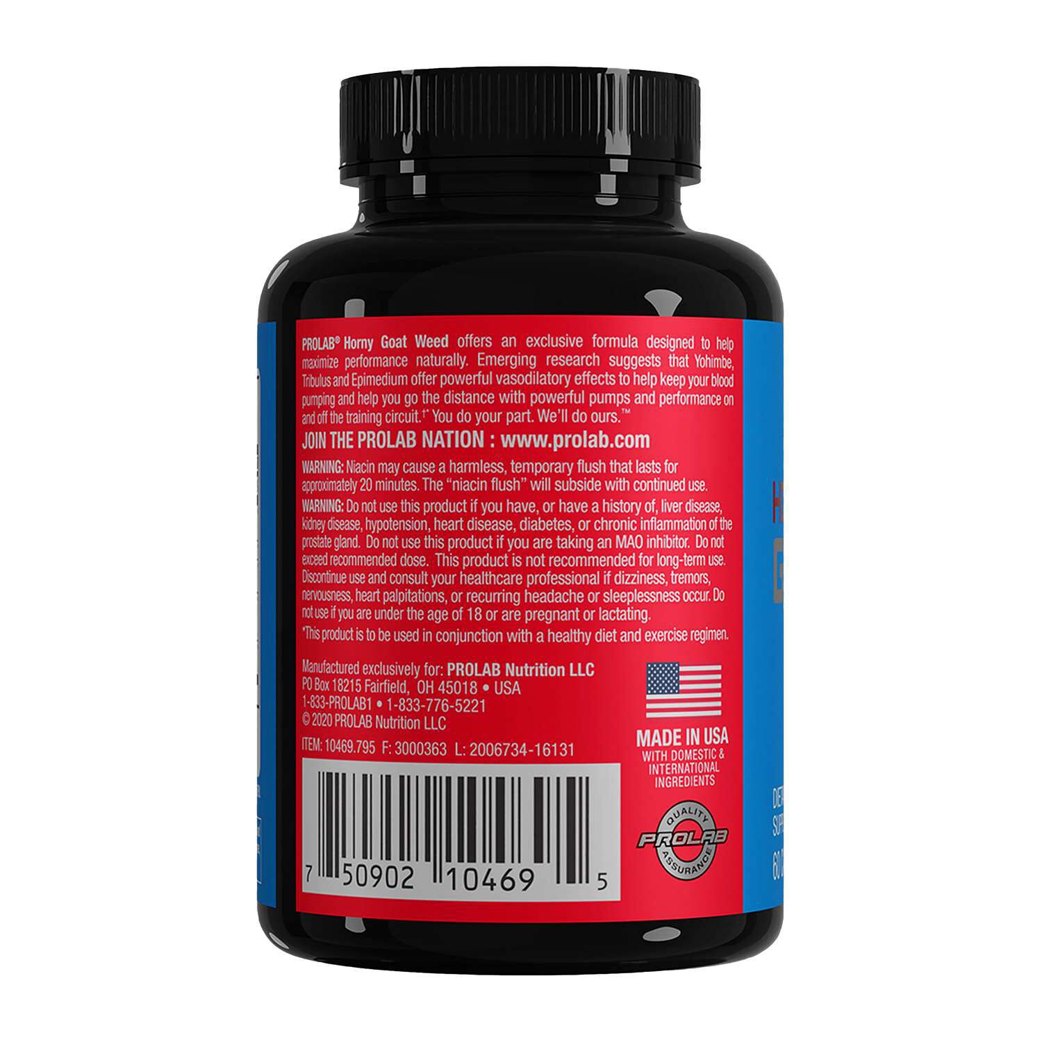 Horny Goat Weed - 60 Capsules (60 Servings)