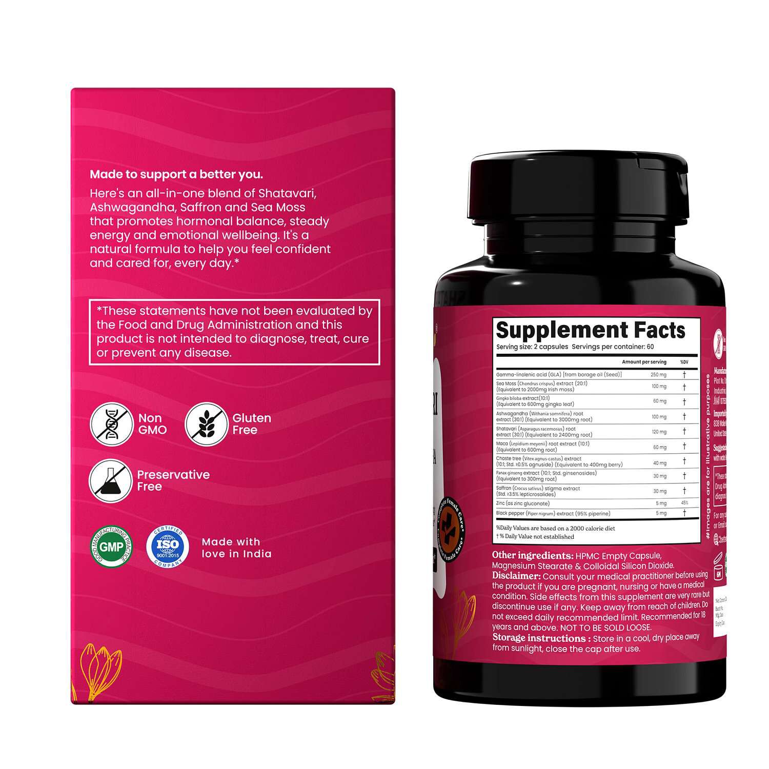 Shatavari - 120 Capsules (60 Servings)