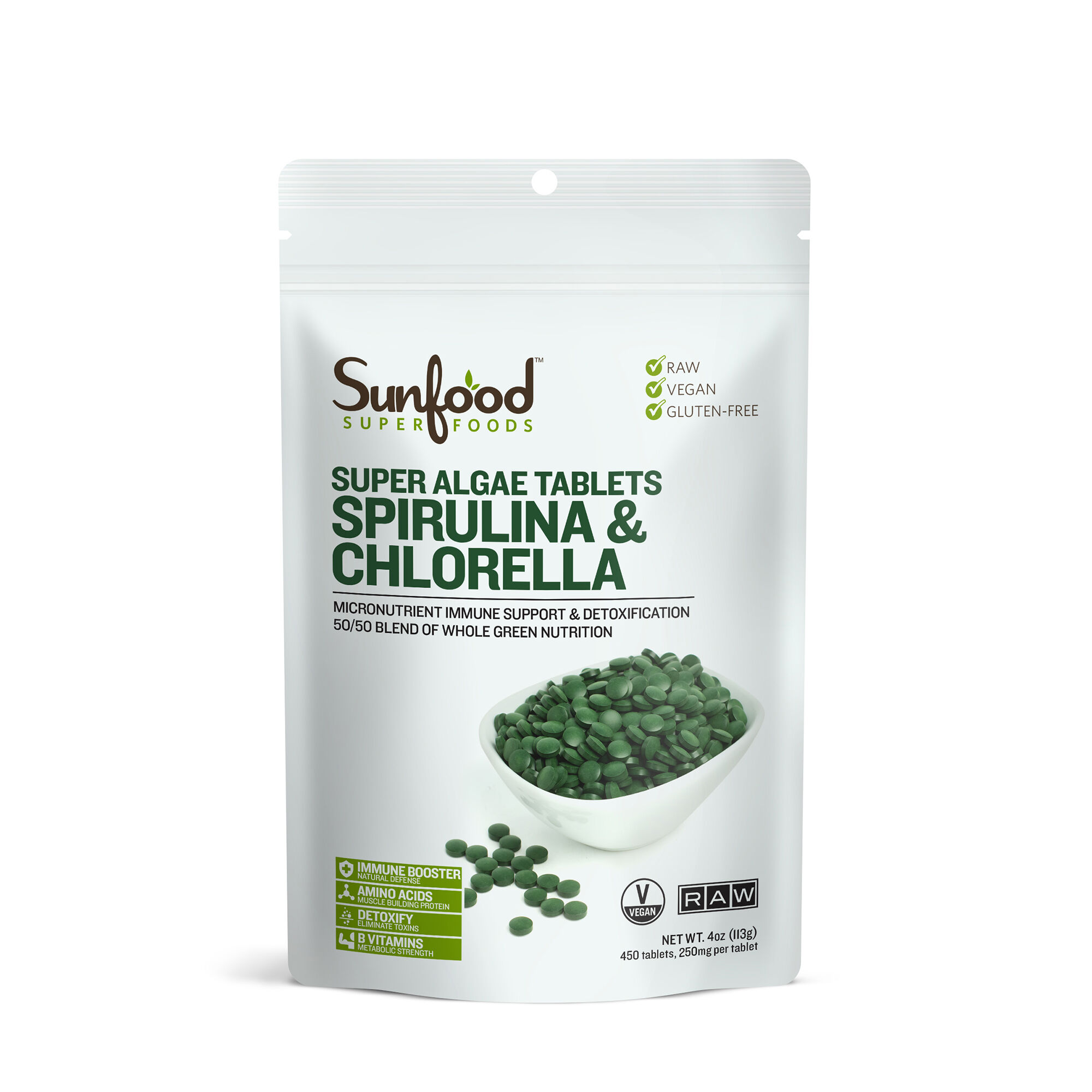 verzonden compileren Kritiek Sunfood™ Super Foods Super Algae Tablets Spirulina and Chlorella | GNC