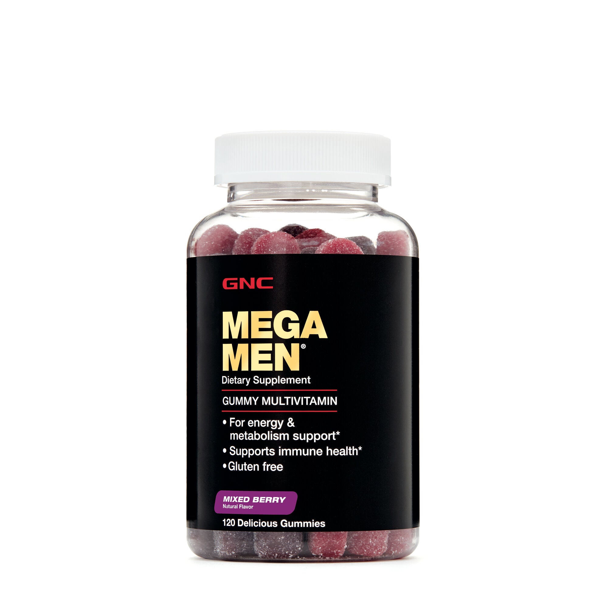 Gnc Mega Men Gummy Multivitamin Mixed Berry Vitamins For Men Gnc