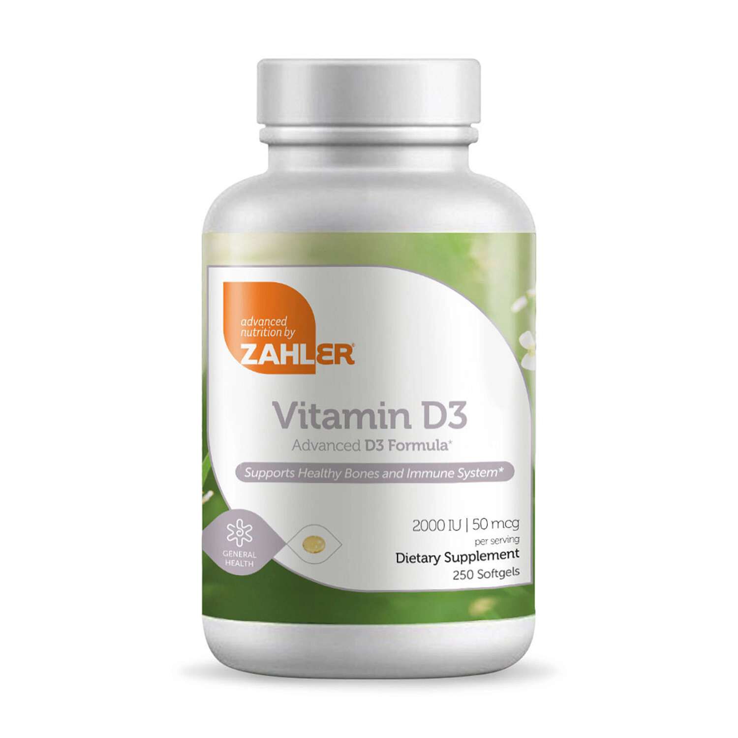 Zahler Vitamin D3 2000 IU