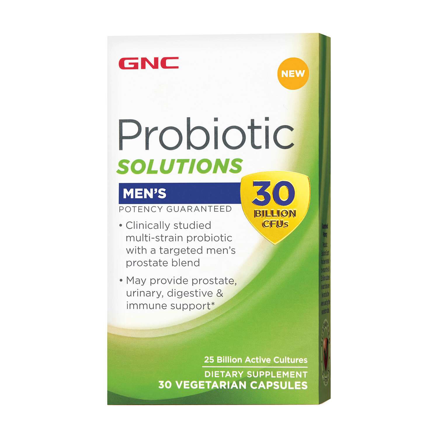 Probiotic Solutions Men's - 30 Billon CFUs - 30 Capsules (30 Servings)  | GNC