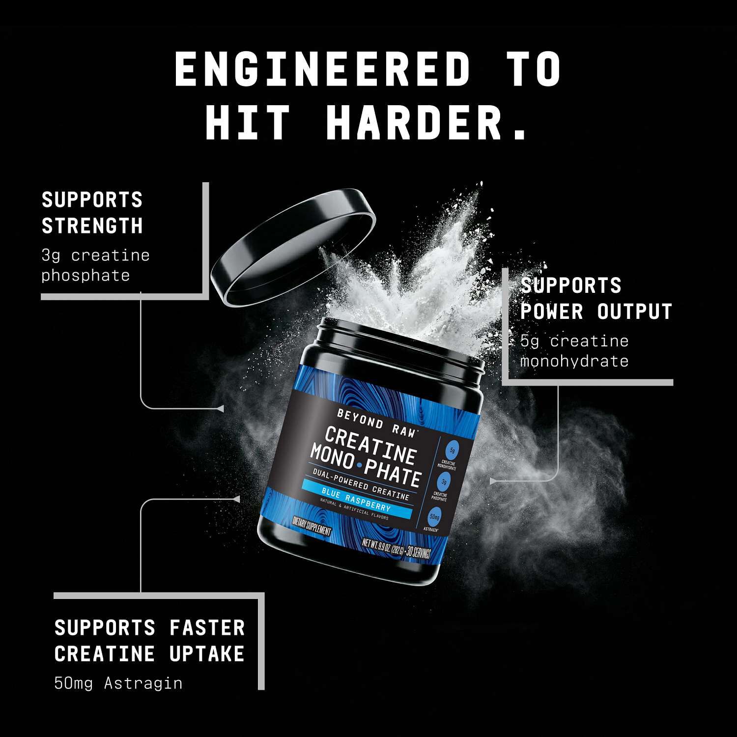 Creatine Monophate - Blue Raspberry (30 Servings) Blue Raspberry | GNC