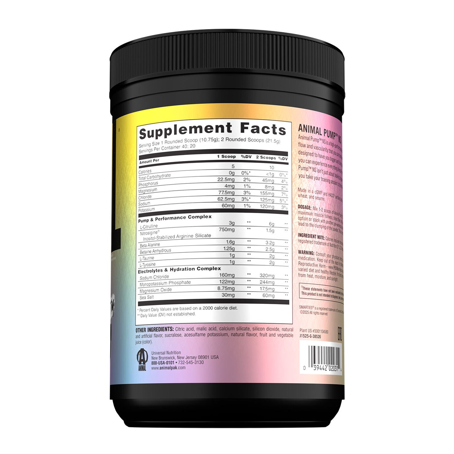 Pump Non-Stim Pre-Workout - Smarties&reg; Edition (20/40 Servings)