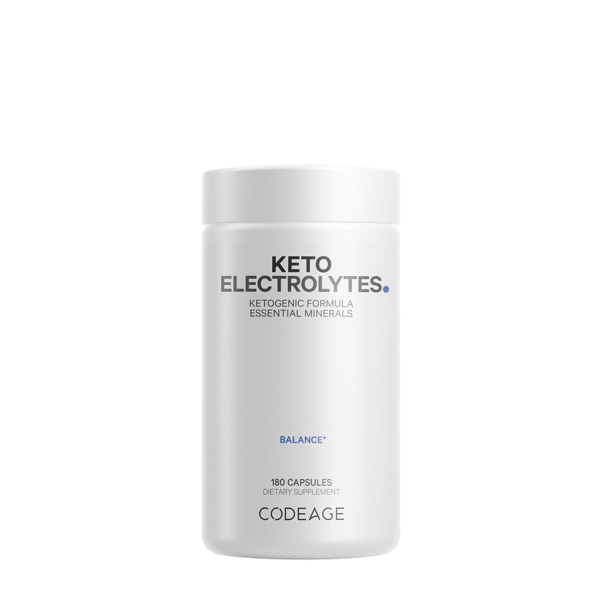 Keto Electrolytes Vegan Ketogenic Minerals Hydration Formula - 180 Capsules &#40;90 Servings&#41;  | GNC