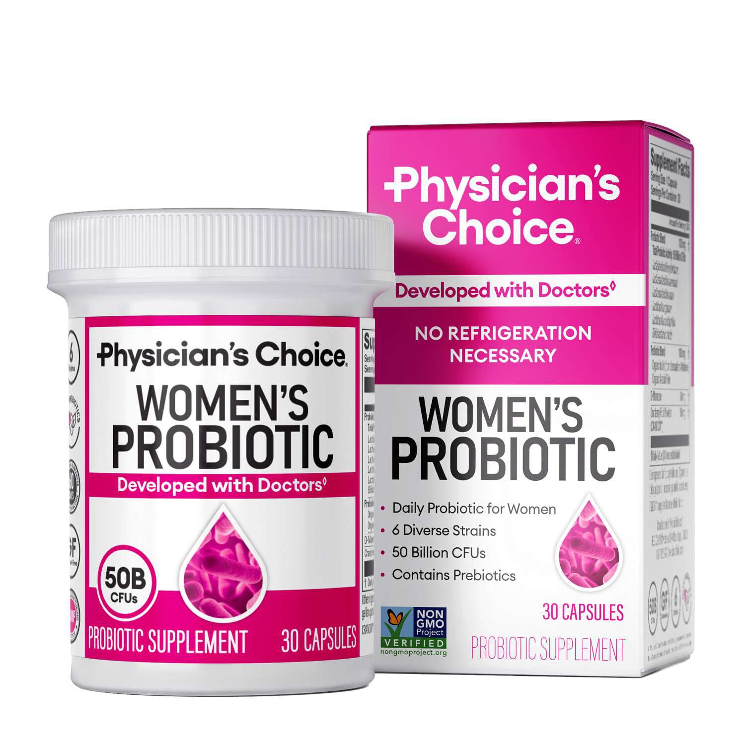 Women's Probiotic - 50 Billion CFUs - 30 Capsules (30 Servings)