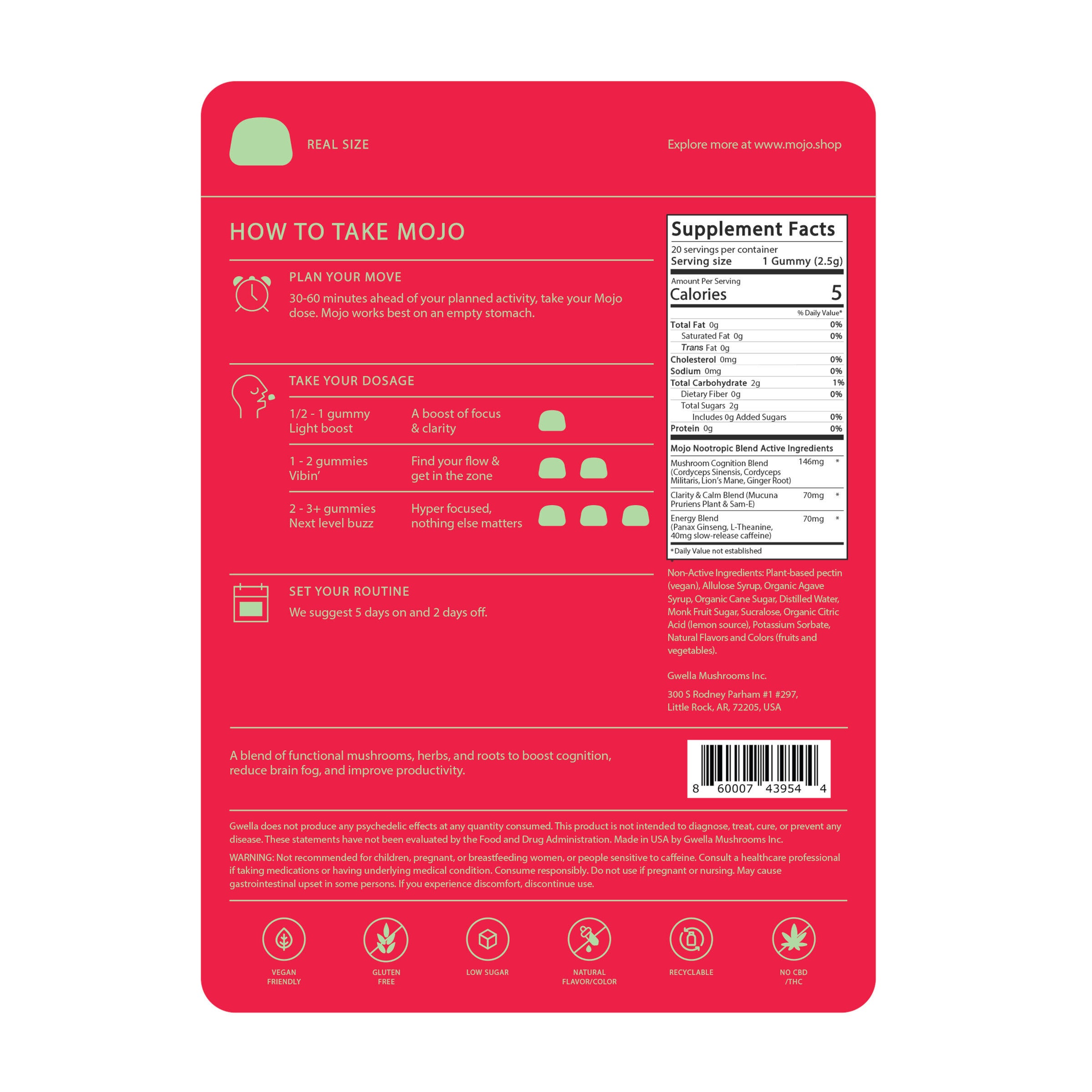 Light Strength Gummies - Pomegranate &amp; Hibiscus, 20 Gummies (20 Servings)  | GNC