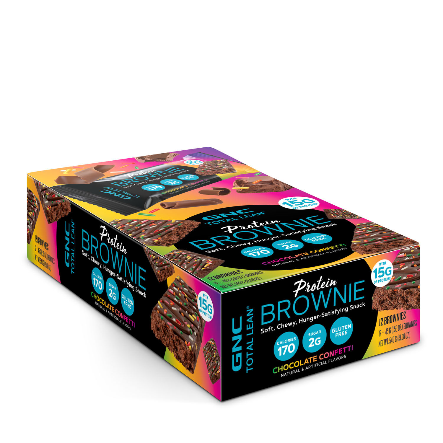 Protein Brownie - Chocolate Confetti &#40;12 Brownies&#41;  | GNC