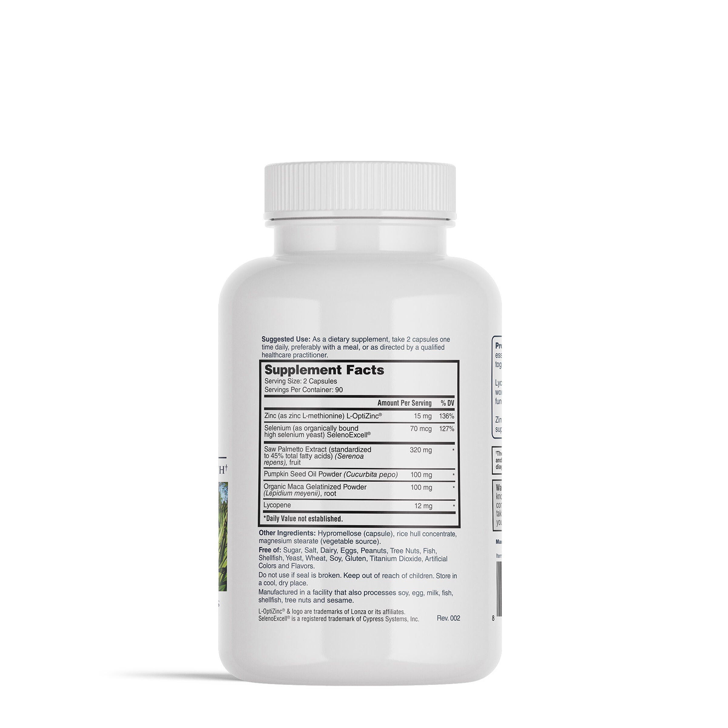 Prostrate Formula - 180 Vegetarian Capsules (90 Servings)  | GNC