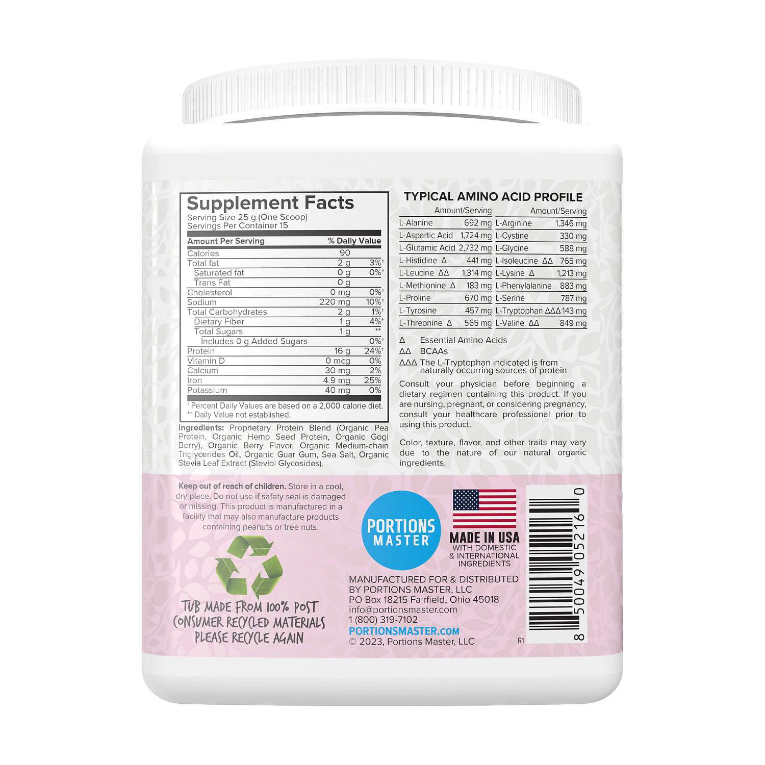Vegan Protein Blend - Berry (15 Servings)  | GNC