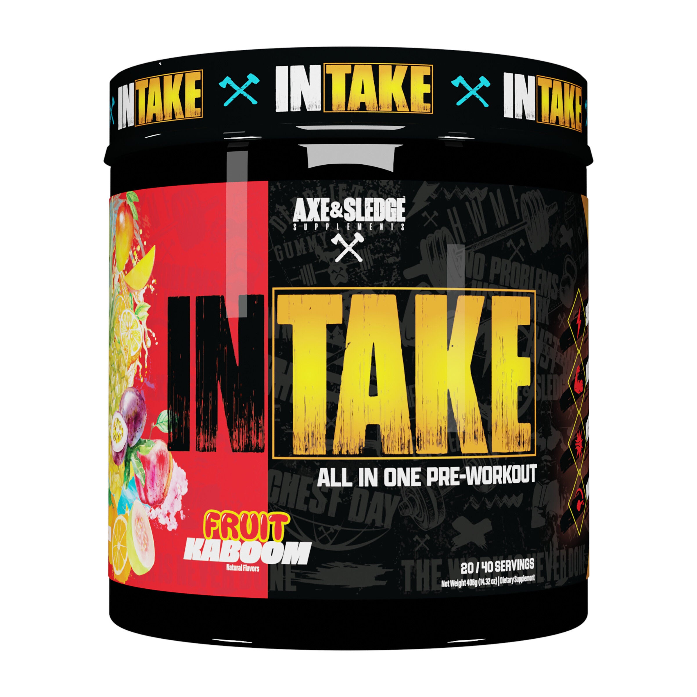 Intake All-In-One Pre-Workout - Fruit Kaboom (40 Servings) | GNC