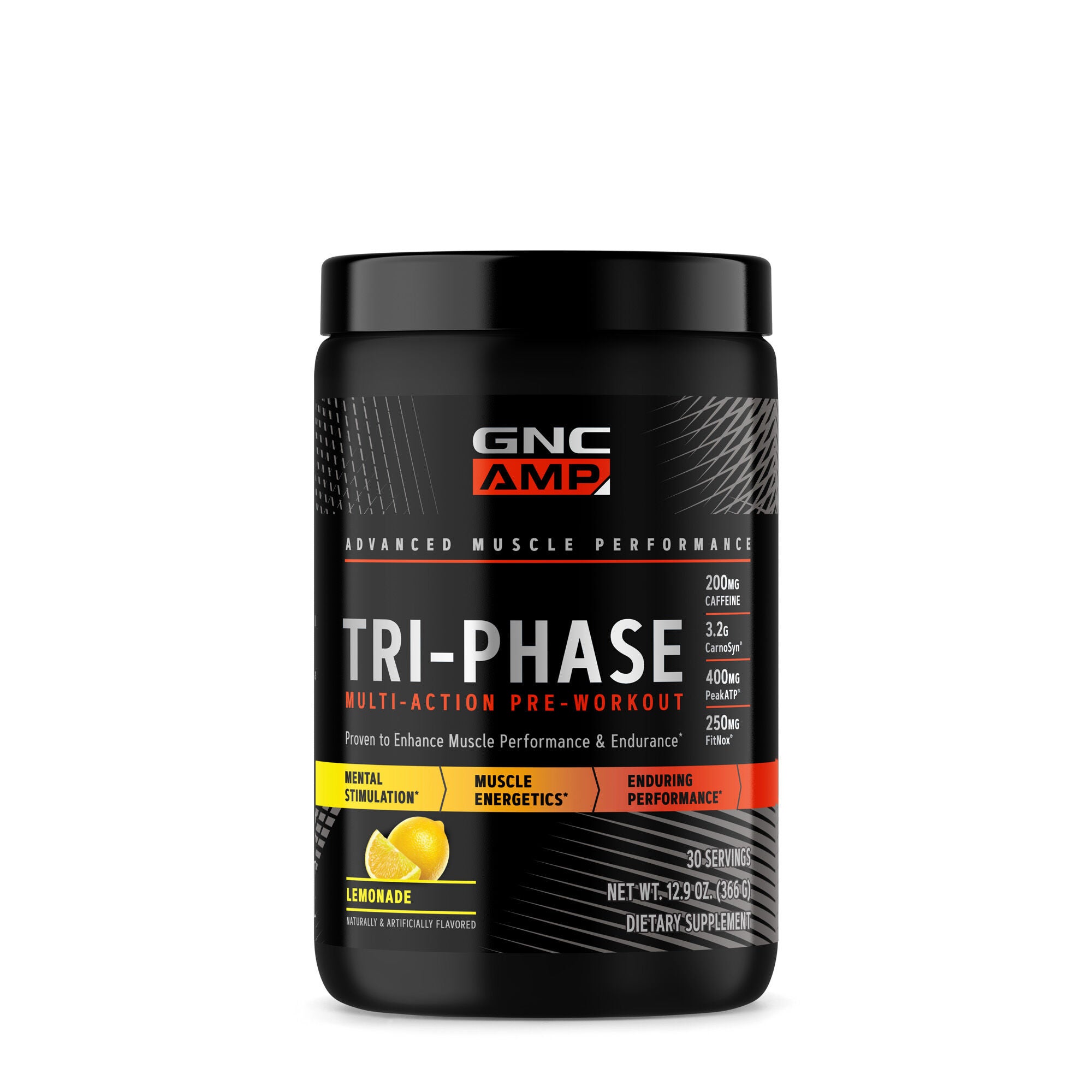 Tri-Phase Multi-Action Pre-Workout - Lemonade(30 Servings) Lemonade | GNC