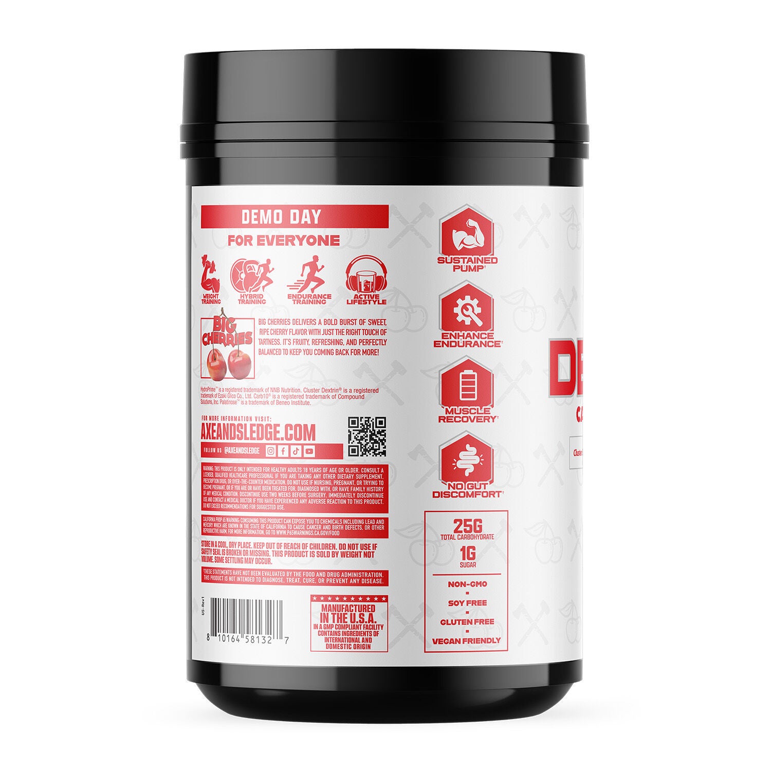 Demo Day Carbohydrate Power - Big Cherries (30 Servings) Big Cherries | GNC
