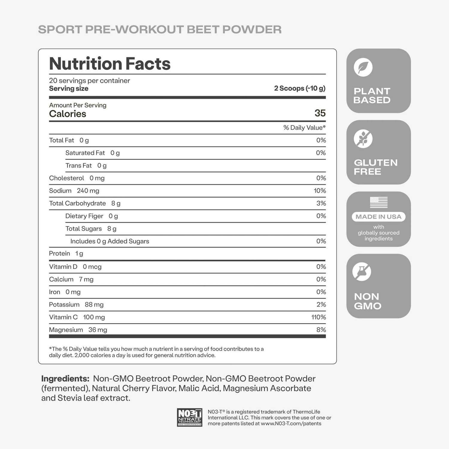 SuperBeets&reg; SPORT - Wild Cherry - 7.4 oz (20 Servings)
