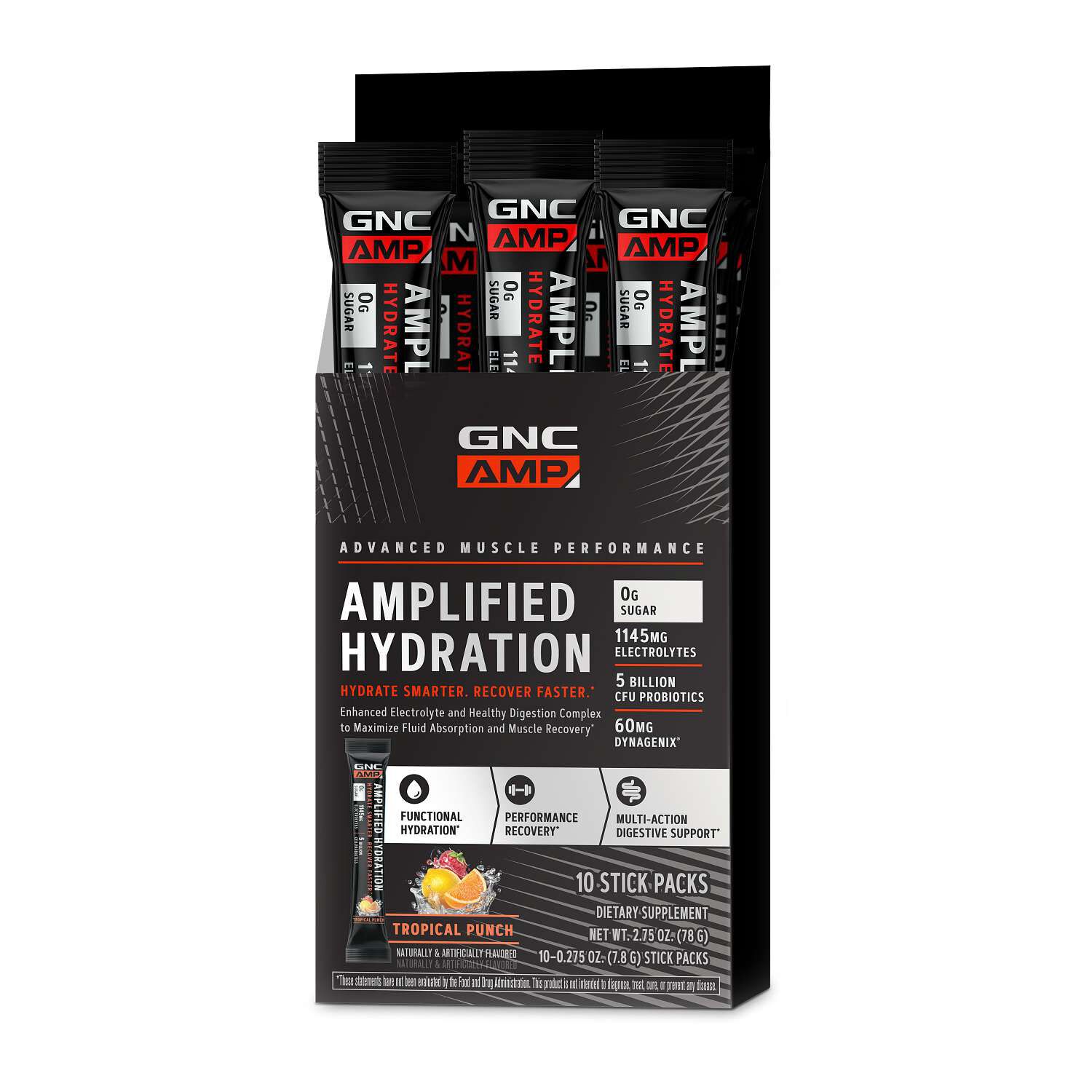 Amplified Hydration - Tropical Punch (10 Stick Packs) Tropical Punch | GNC