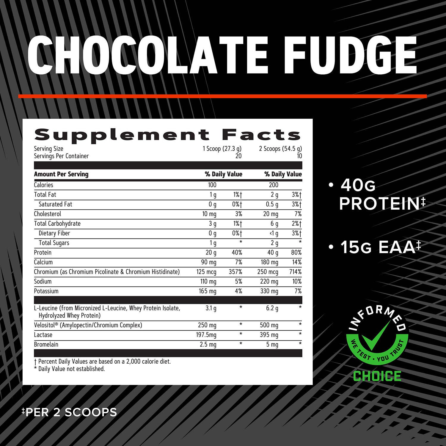 Wheybolic&trade; - Chocolate Fudge (10 Servings)