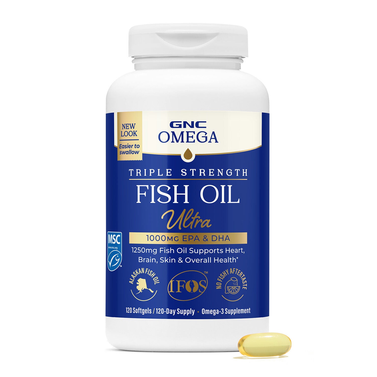 Triple Strength Fish Oil Ultra 1000mg - 210 Softgels (210 Servings)  | GNC
