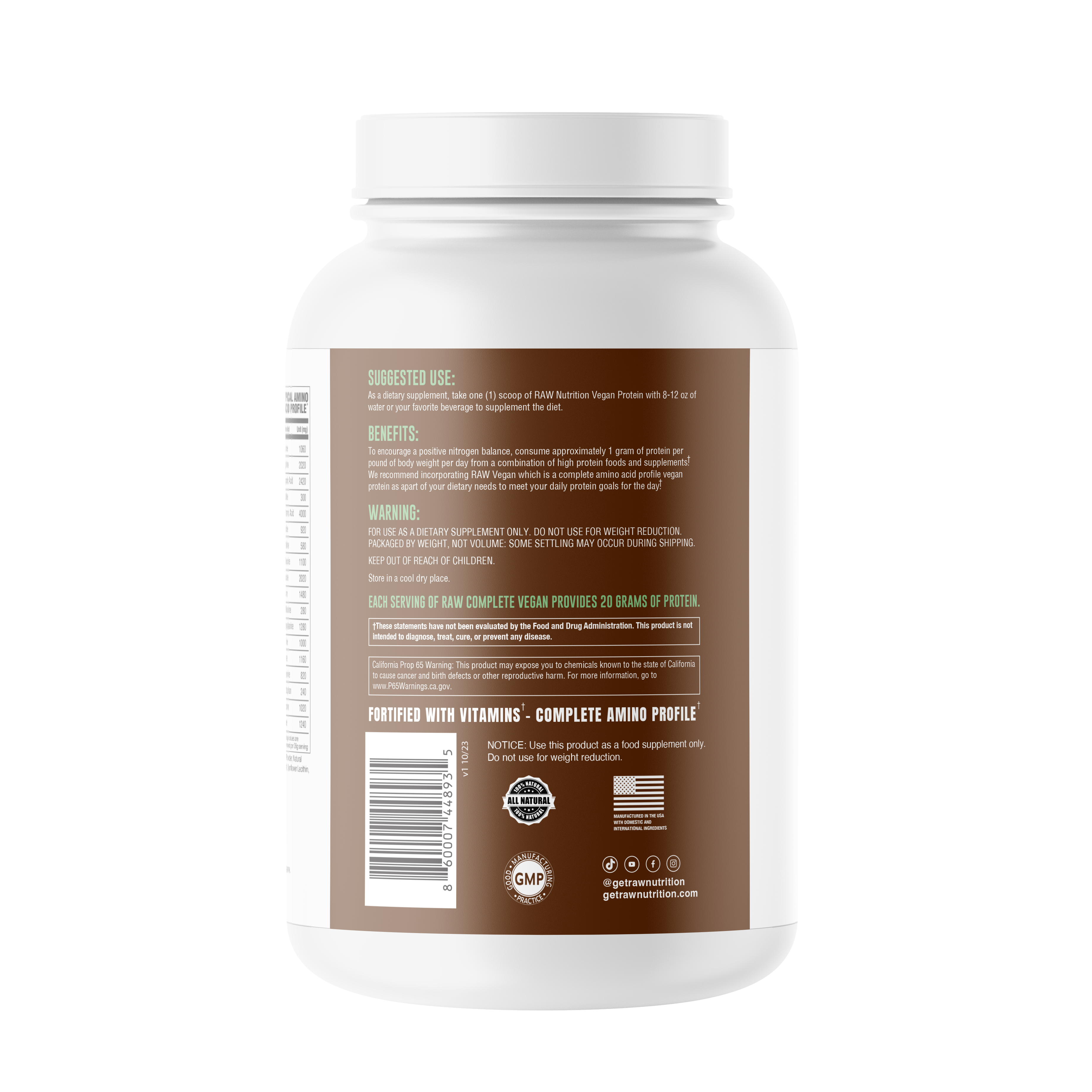 Vegan Protein - Chocolate (25 Servings)  | GNC