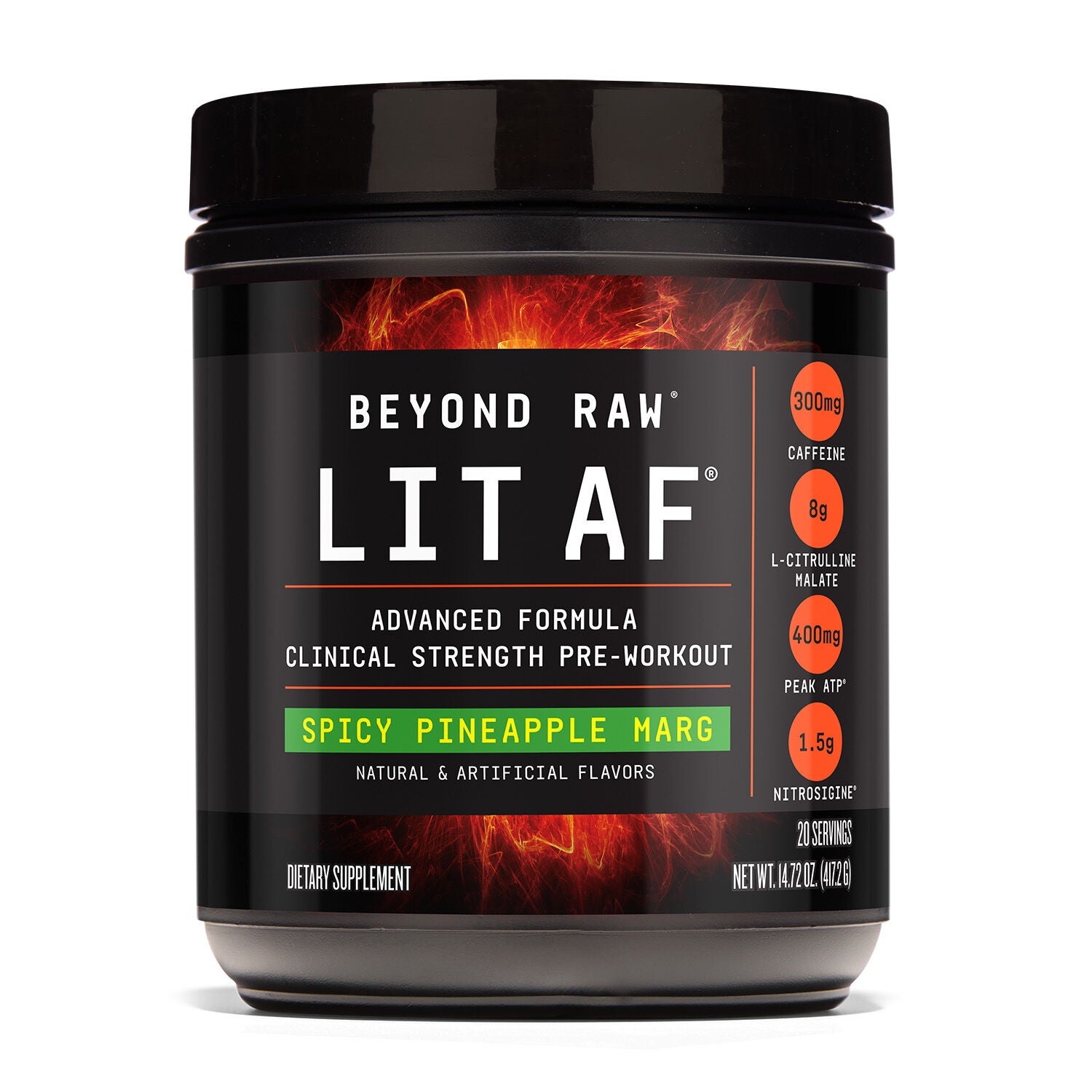 LIT AF� Pre-Workout - Spicy Pineapple Marg (20 Servings) | GNC