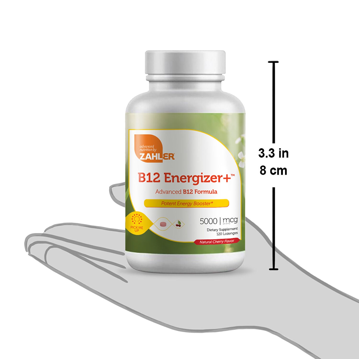 B12 Energizer+&trade; 5000mcg - 120 Lozenges (120 Servings)  | GNC